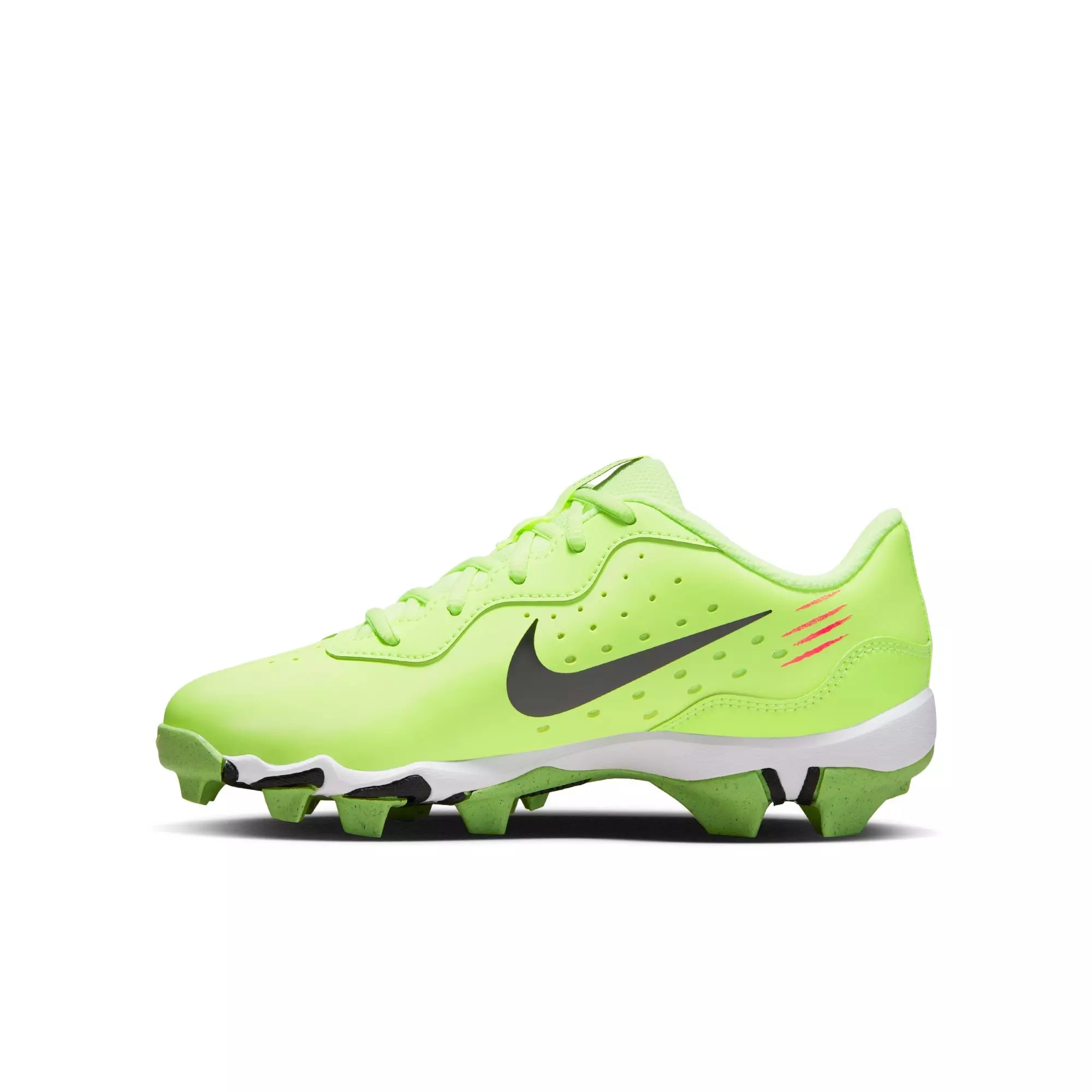 Nike Alpha Huarache 4 Keystone "Ghost Green/Black/Bright Crimson" Preschool Boys' Baseball Cleat - VOLT