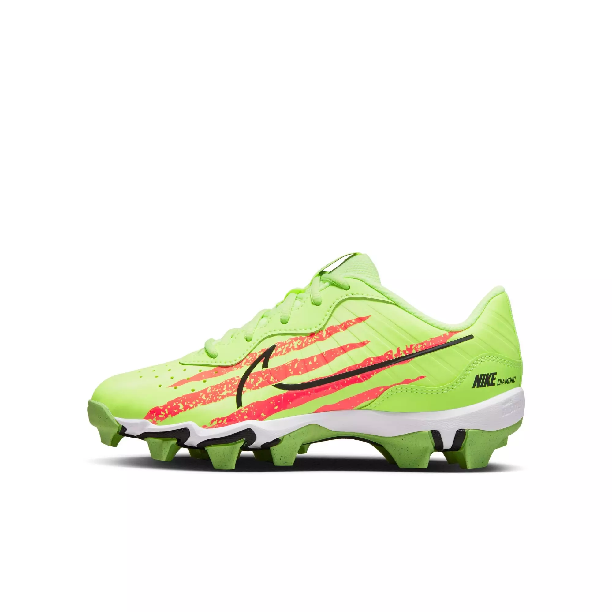 Nike Alpha Huarache 4 Keystone "Ghost Green/Black/Bright Crimson" Preschool Boys' Baseball Cleat - VOLT
