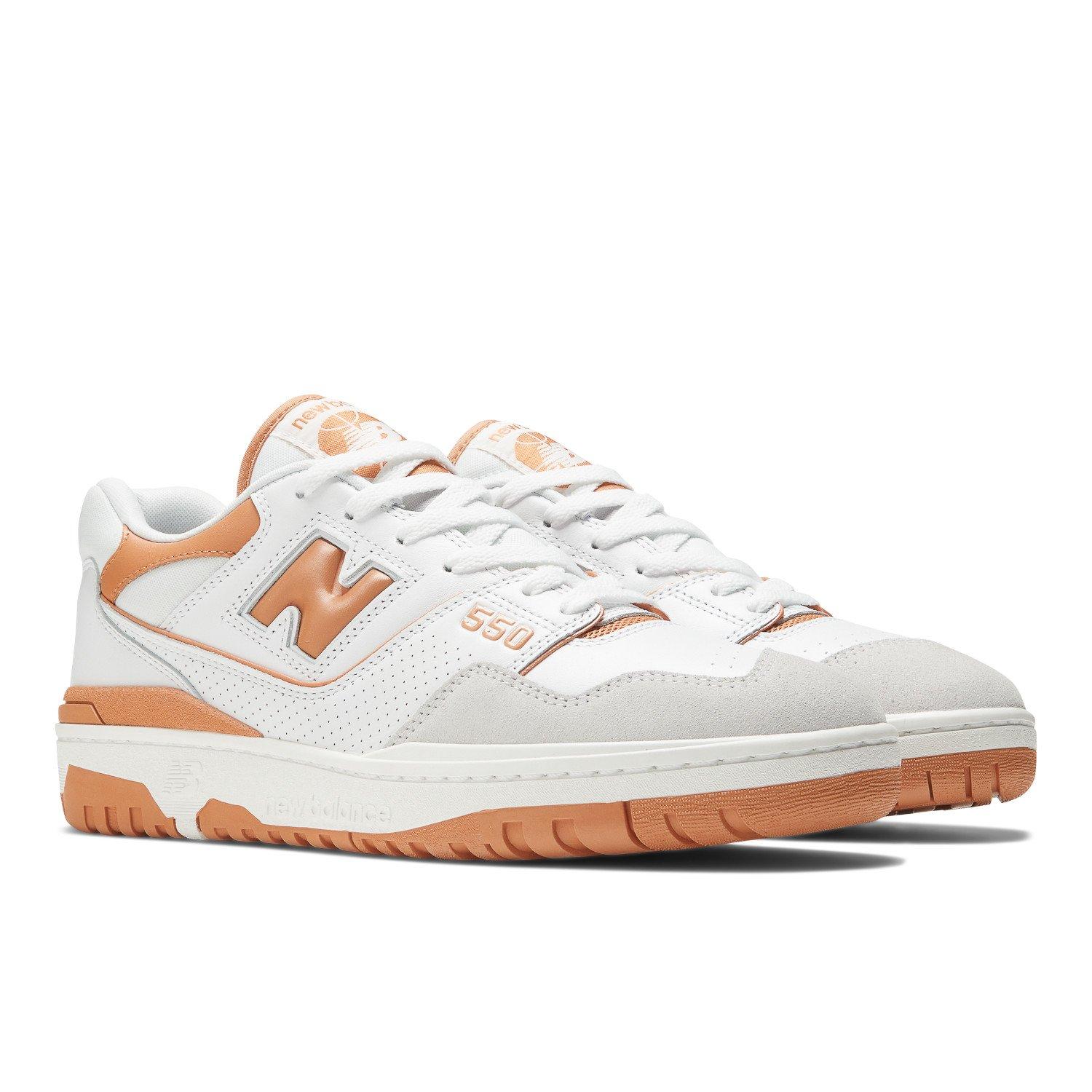 New Balance 550 White/Green Men's Shoe - Hibbett