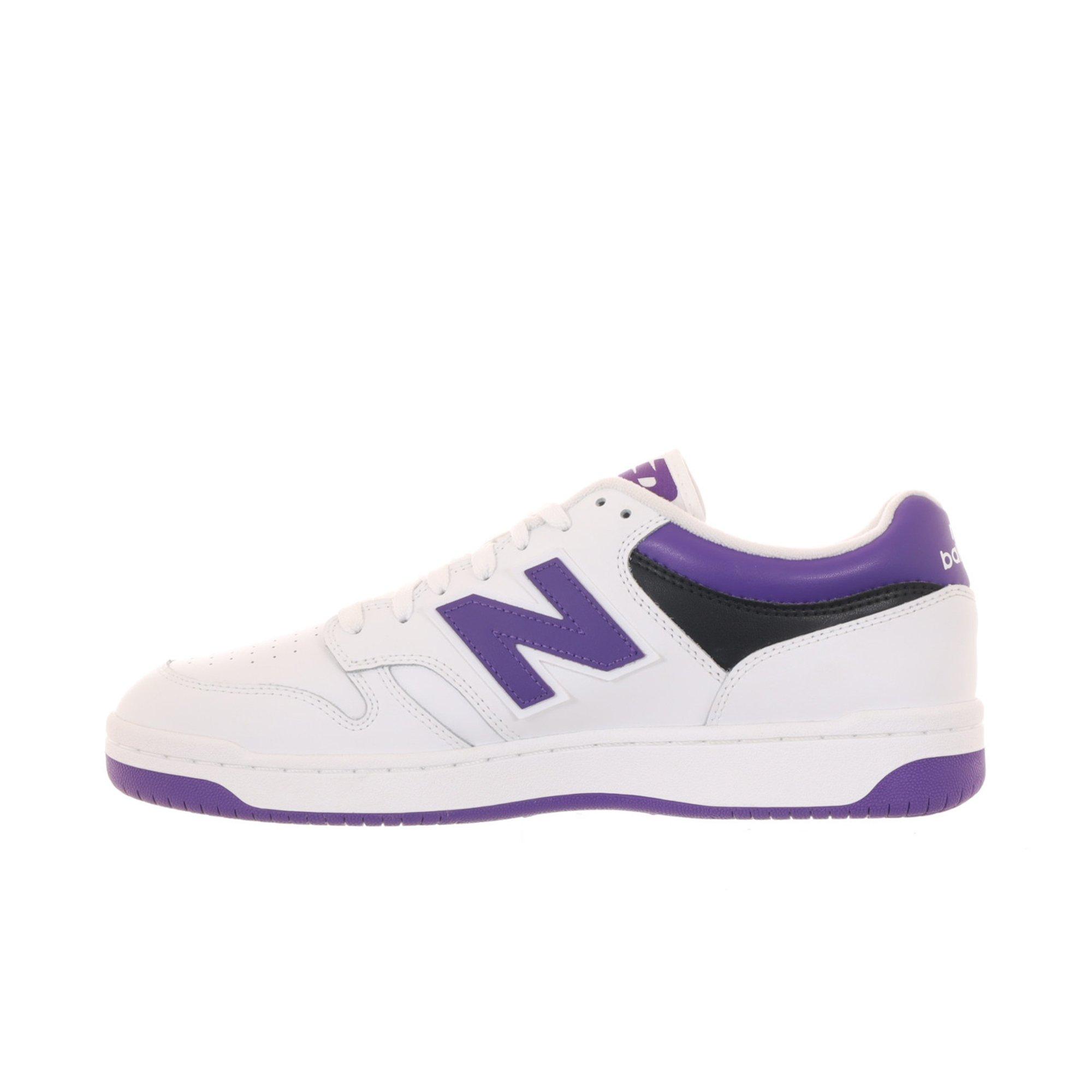 New Balance 480 White/Purple Men's Shoe - Hibbett | City Gear