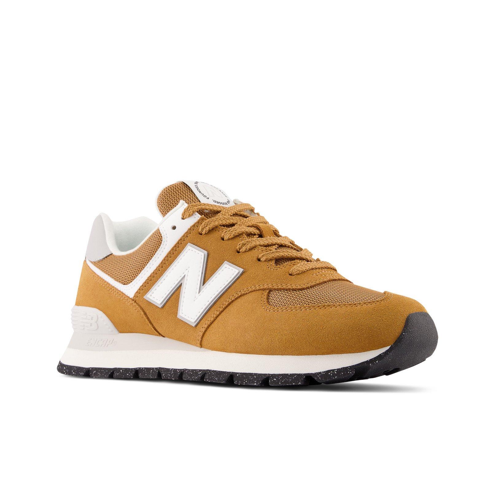 New Balance 574 Men's Essential Orange/White Shoe