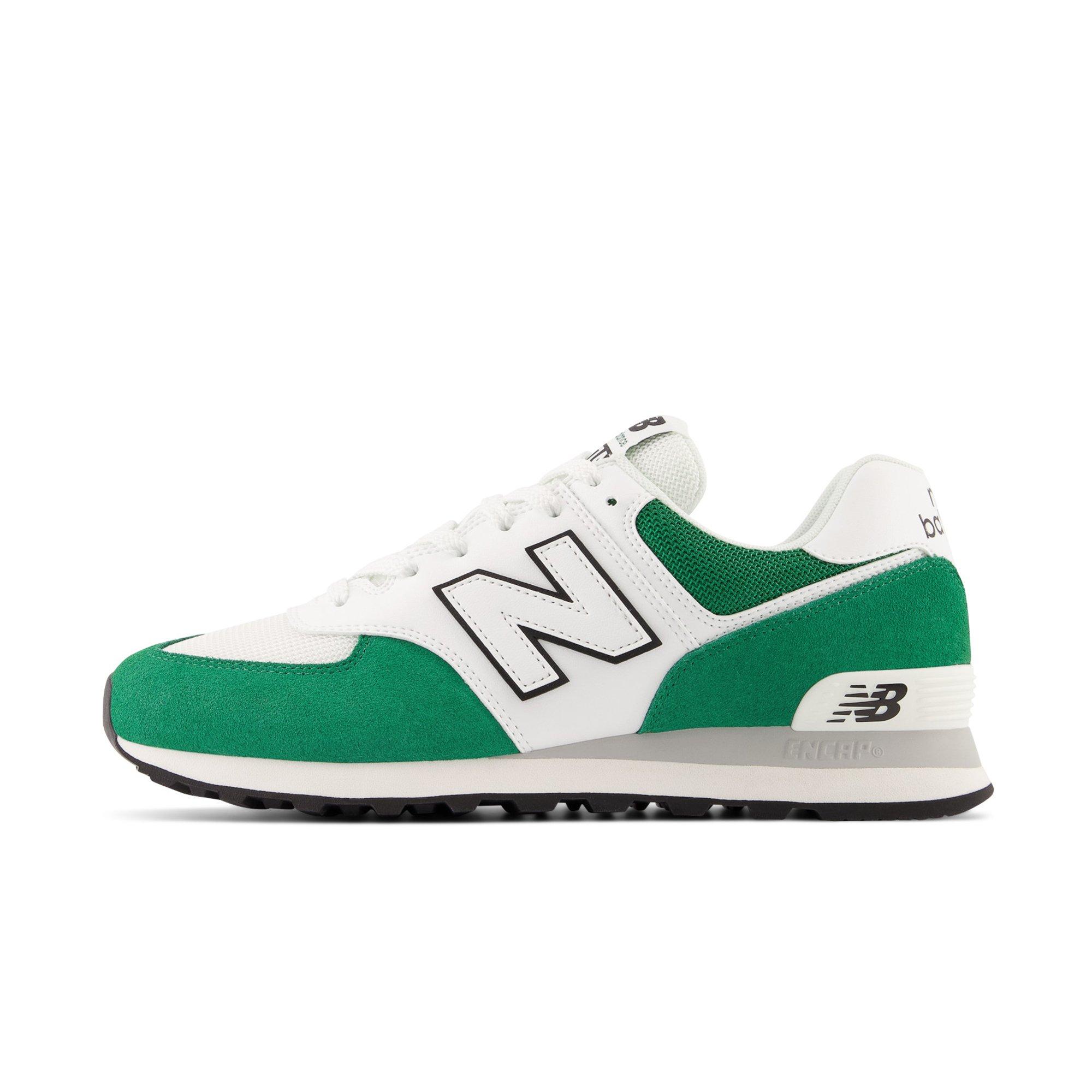 NEW BALANCE 574 LIFESTYLE SUEDE MESH SNEAKERS Man Green