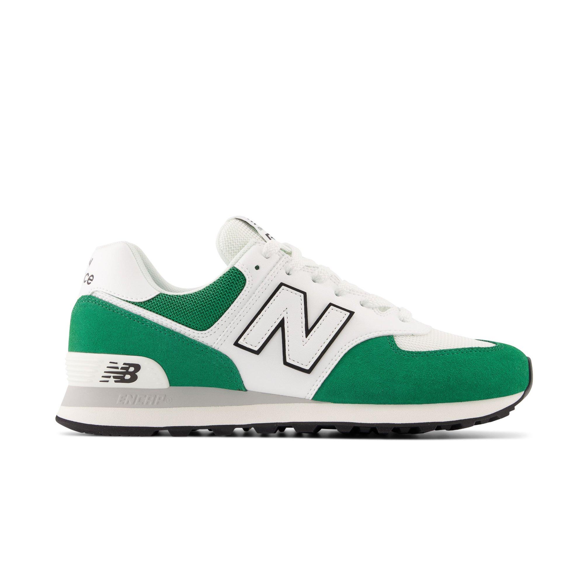 White and shop green new balance