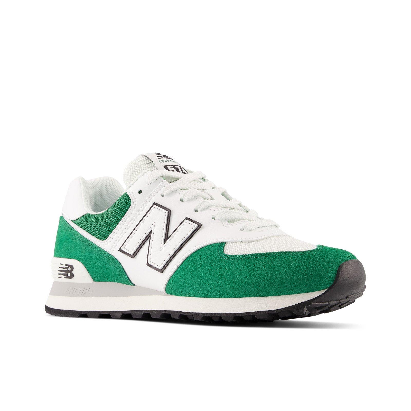 New balance on sale 574 white green