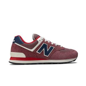 New Balance Men's 574 Shoes - Red / White