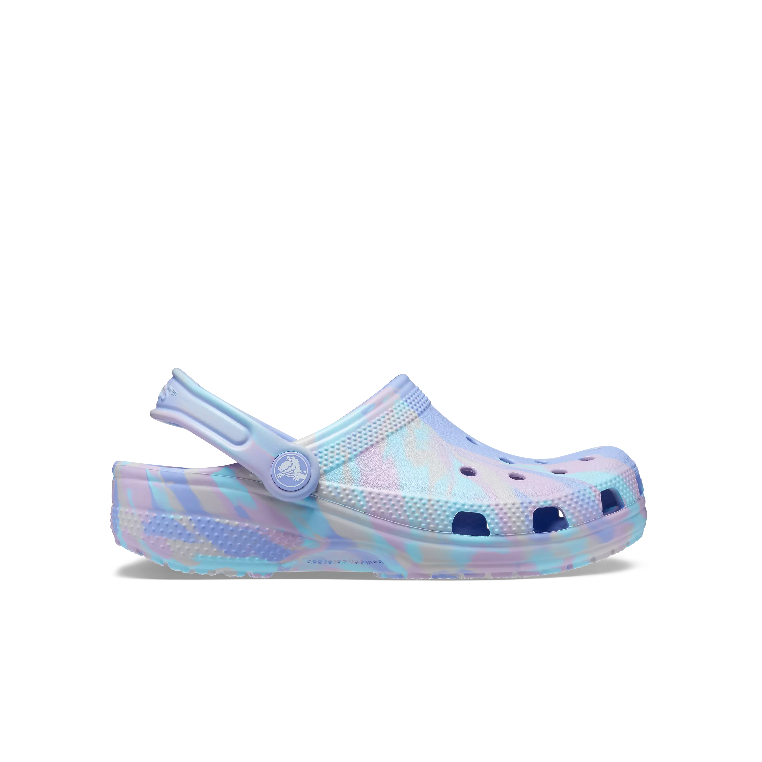 Crocs Classic Marble "Moon Jelly" Grade School Girls' Clog - LILAC