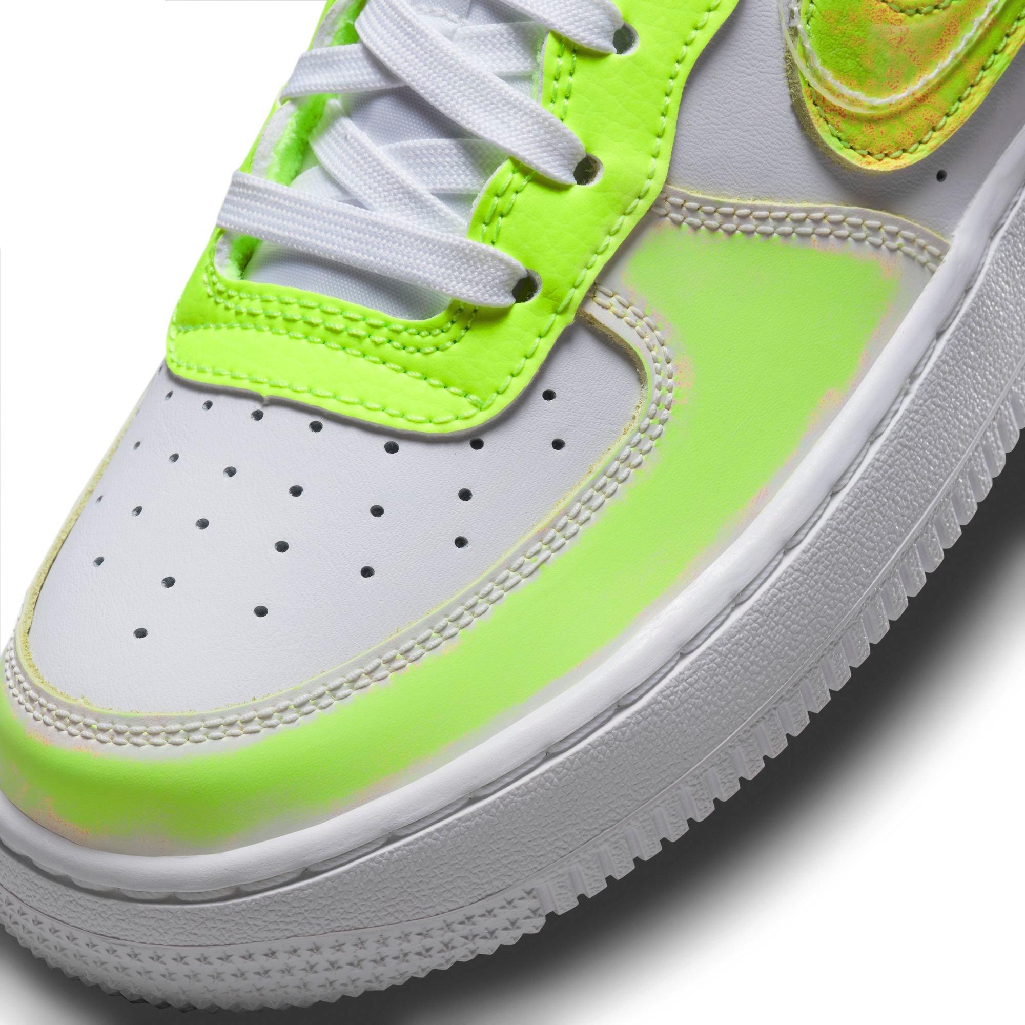 Air Force 1 Lv8 1 Bg Gs- White/Lime - Sports Gallery