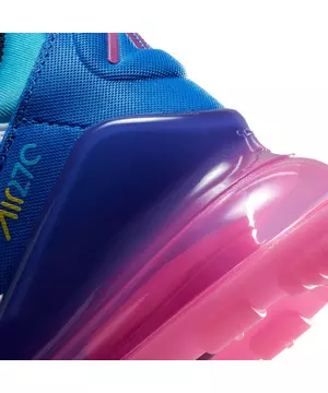 Nike Air Max 270 White/Black/Hyper Royal/Pink Spell Grade School Girls'  Shoe - Hibbett