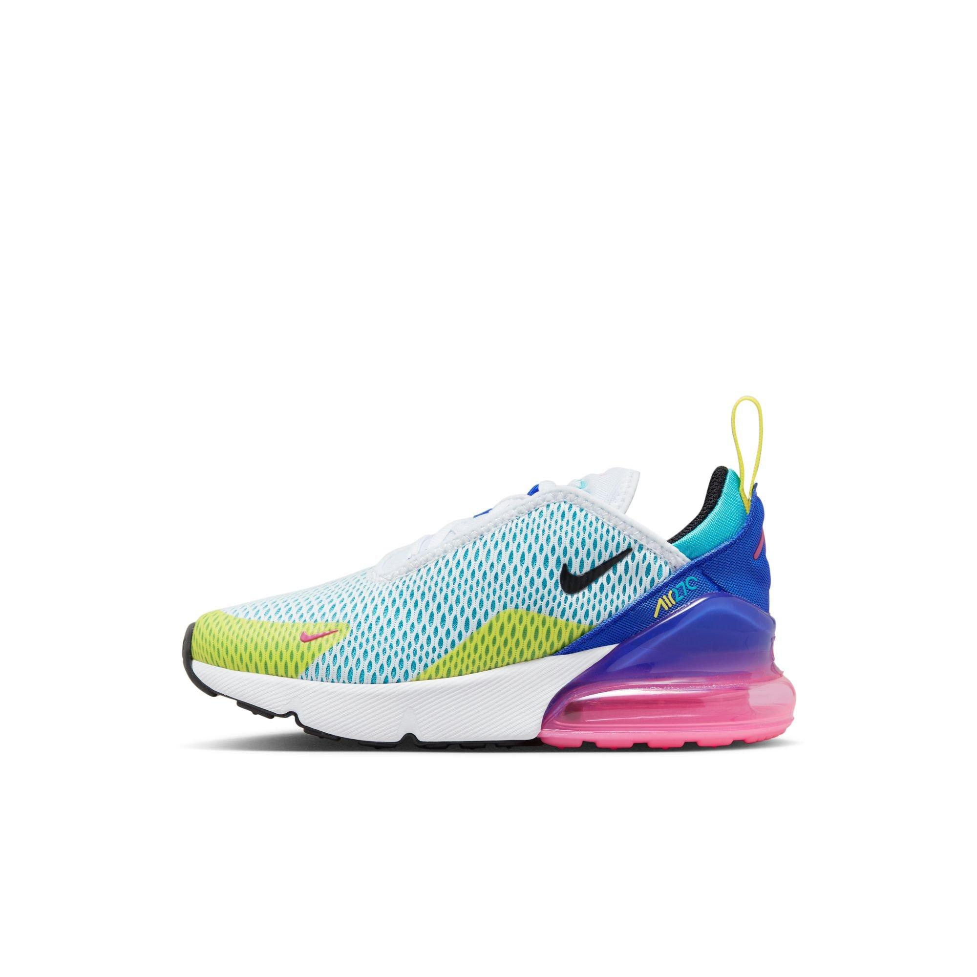 Nike Girls Air Max 270 RT Shoes Black/White/Hyper Pink Size 02.0