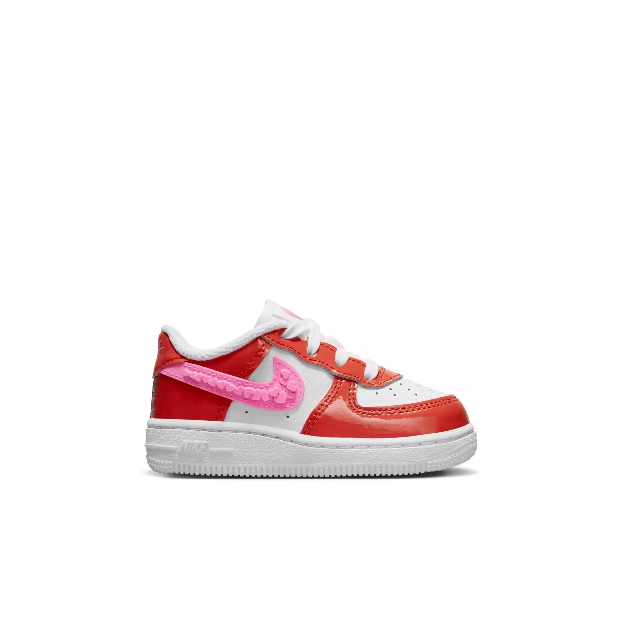 Nike Force 1 LV8 1 "Valentine's Day" Toddler Kids' Shoe - Picante Red/Pink Spell/White