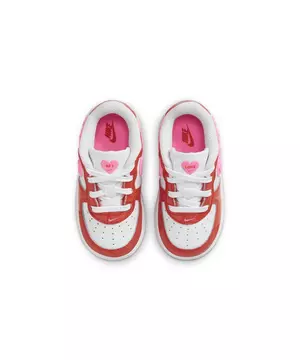 Nike Girls Air Force 1 LV8 - Shoes Red/Pink/White Size 10.0