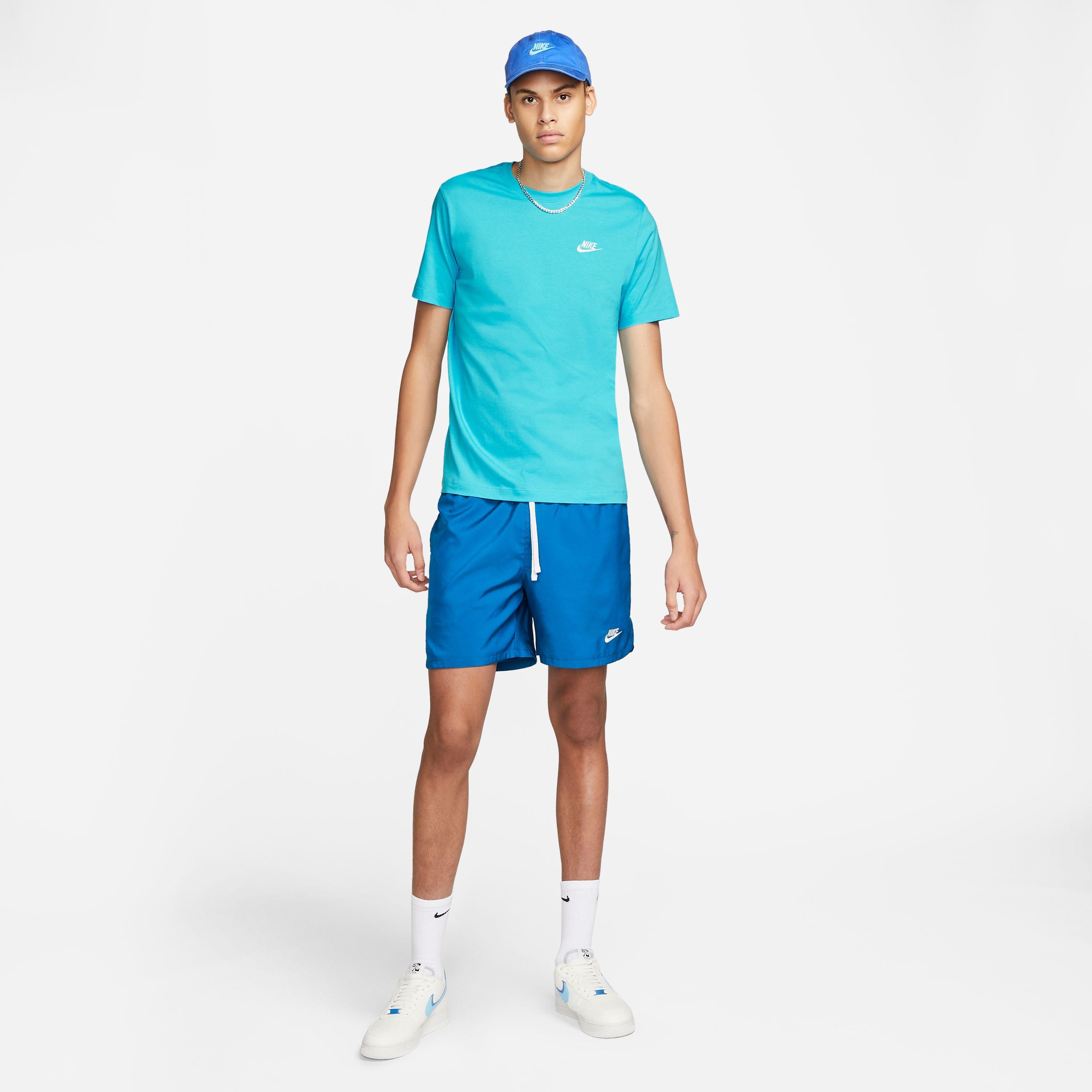 Nike Men's Sportswear Club Tee-LT Blue - LT BLUE Thumbnail View 3