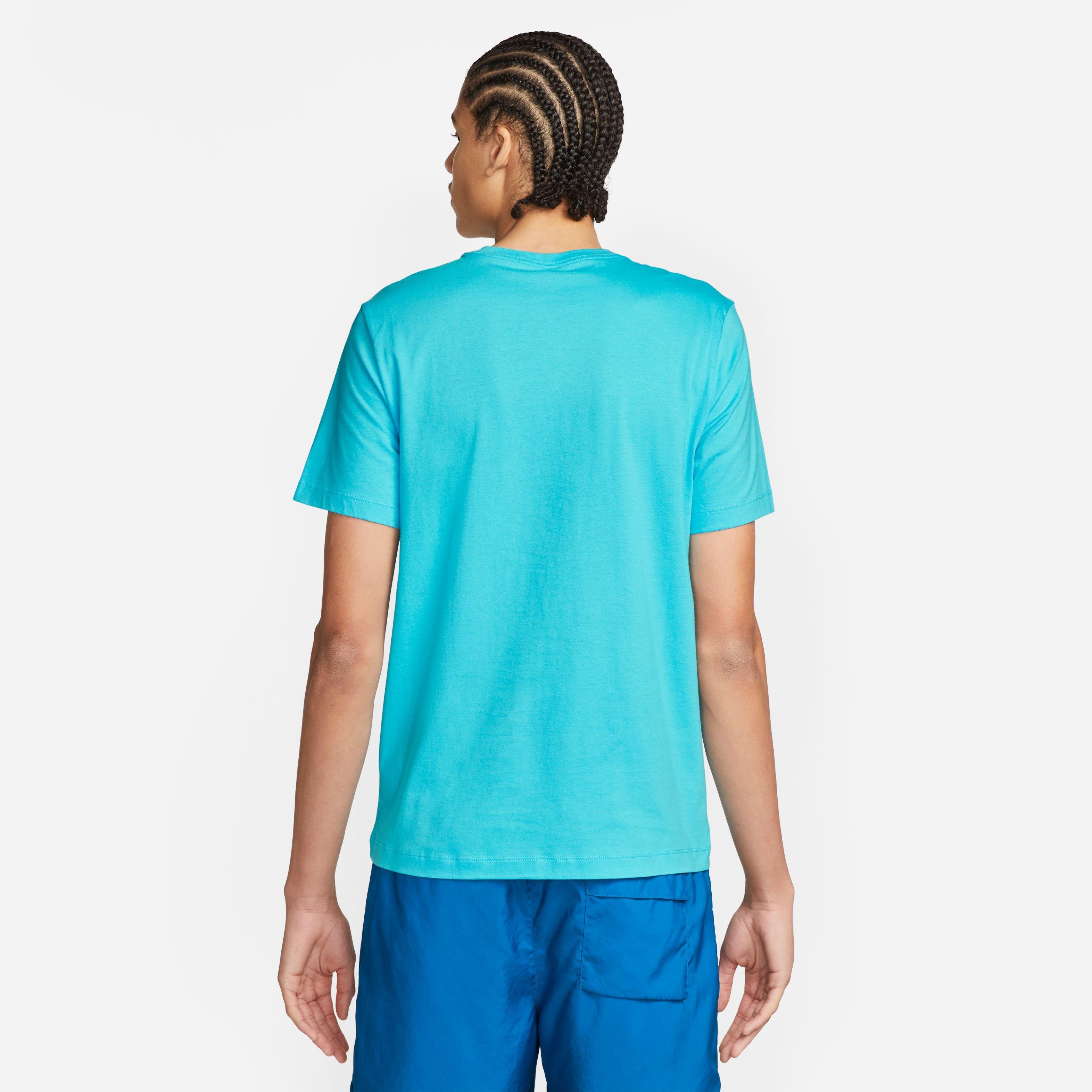 Nike Men's Sportswear Club Tee-LT Blue - LT BLUE Thumbnail View 2