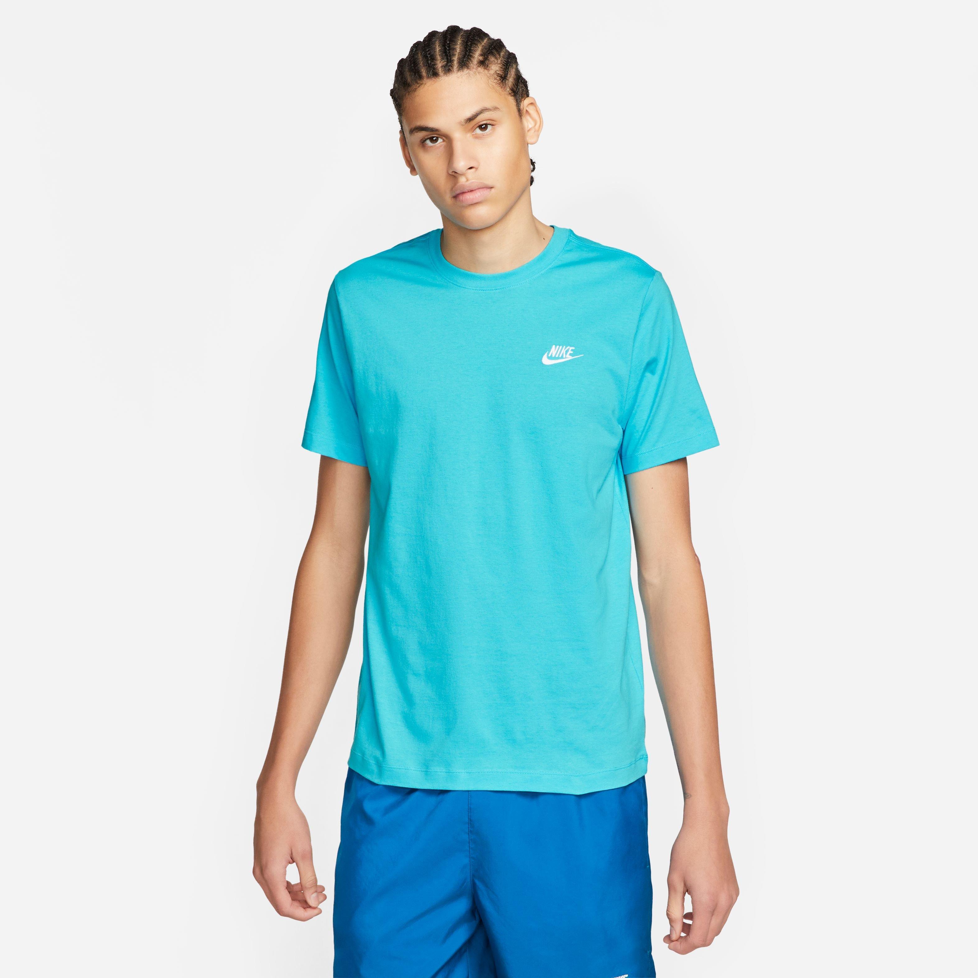 Nike Men's Sportswear Club Tee-LT Blue - LT BLUE Thumbnail View 1