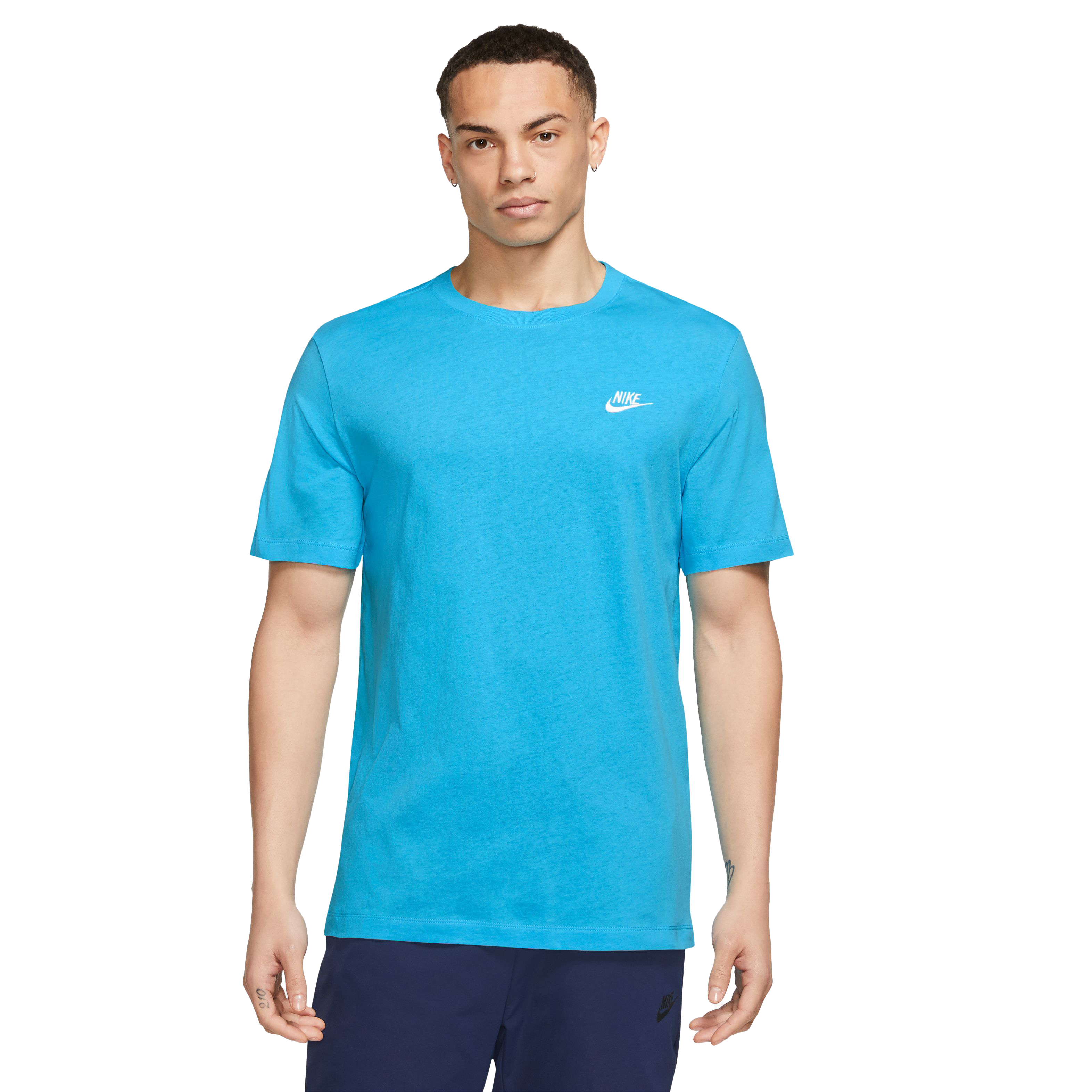 Nike Men's Sportswear Club Tee-LT Blue