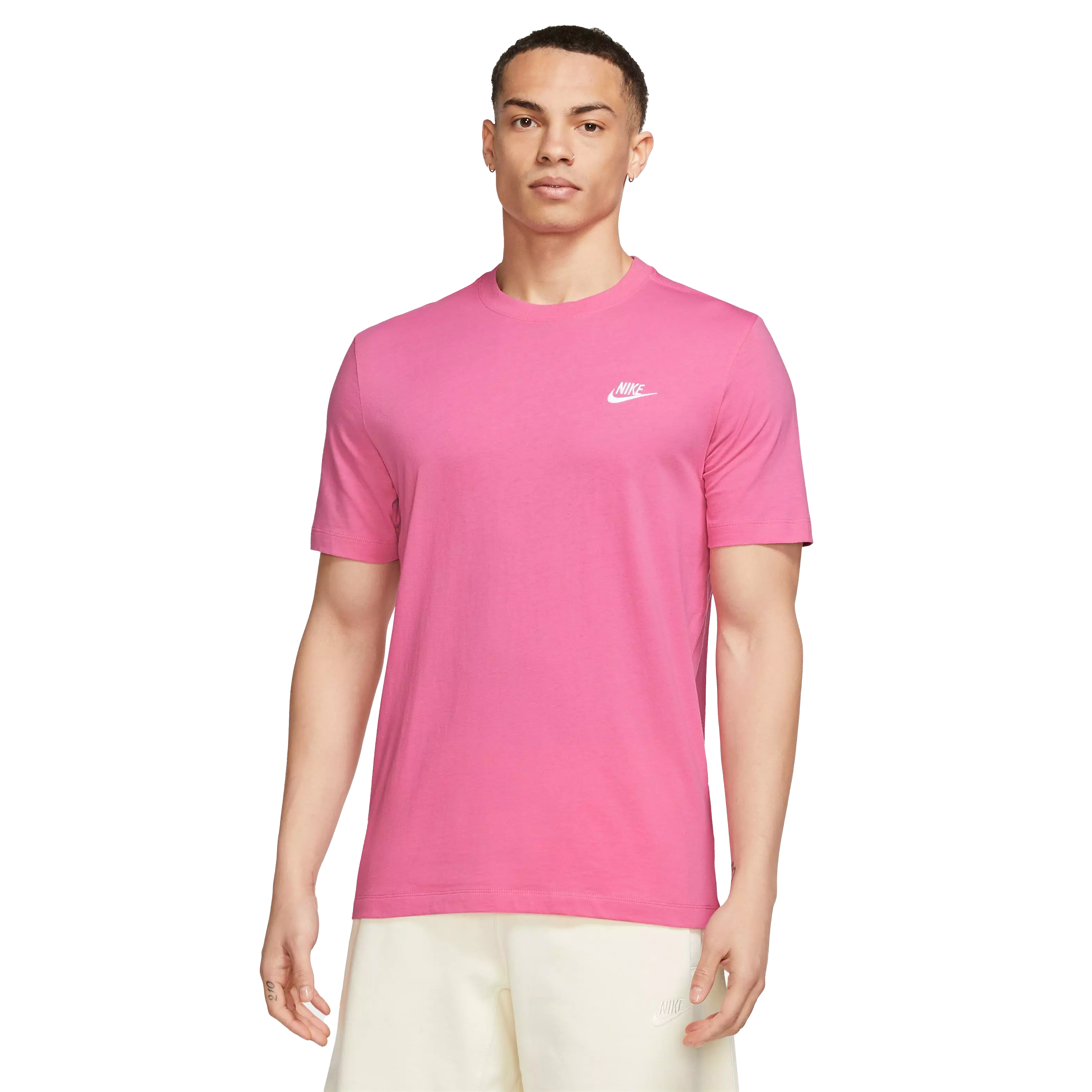 Nike Men's Sportswear Club Tee-Pink - PINK