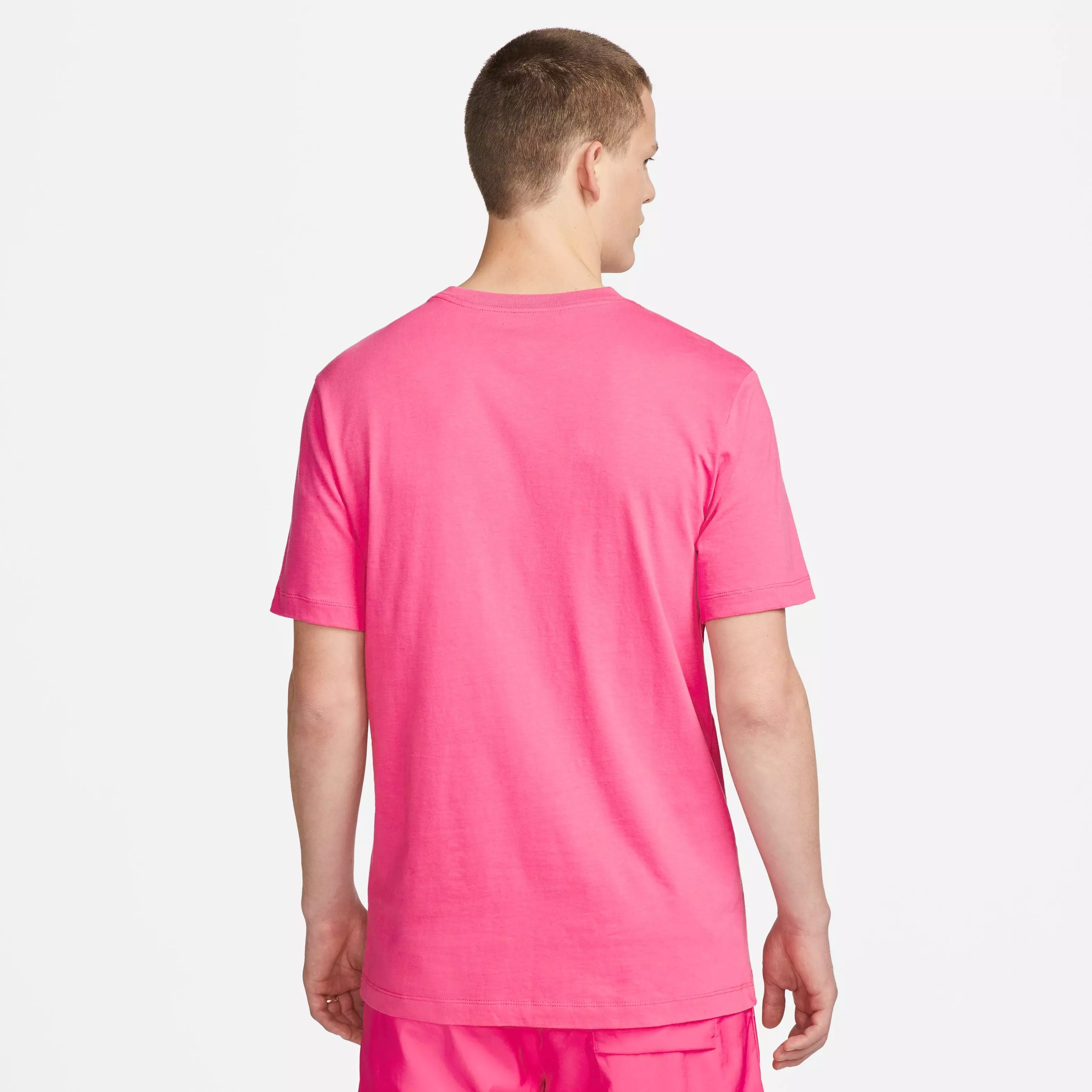 Nike Men's Sportswear Club Graphic Tee - Pink - PINK