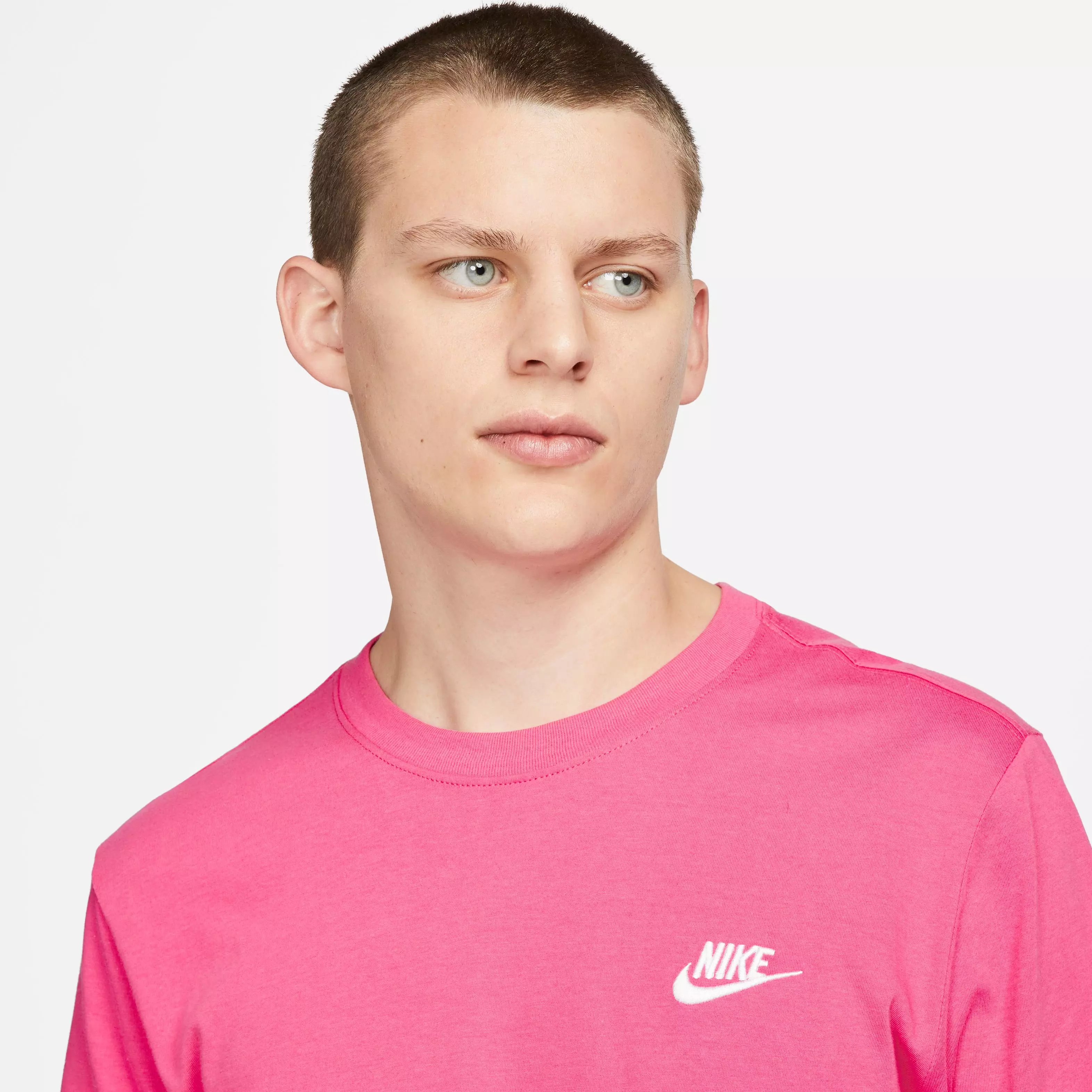 Nike Men's Sportswear Club Graphic Tee - Pink - PINK