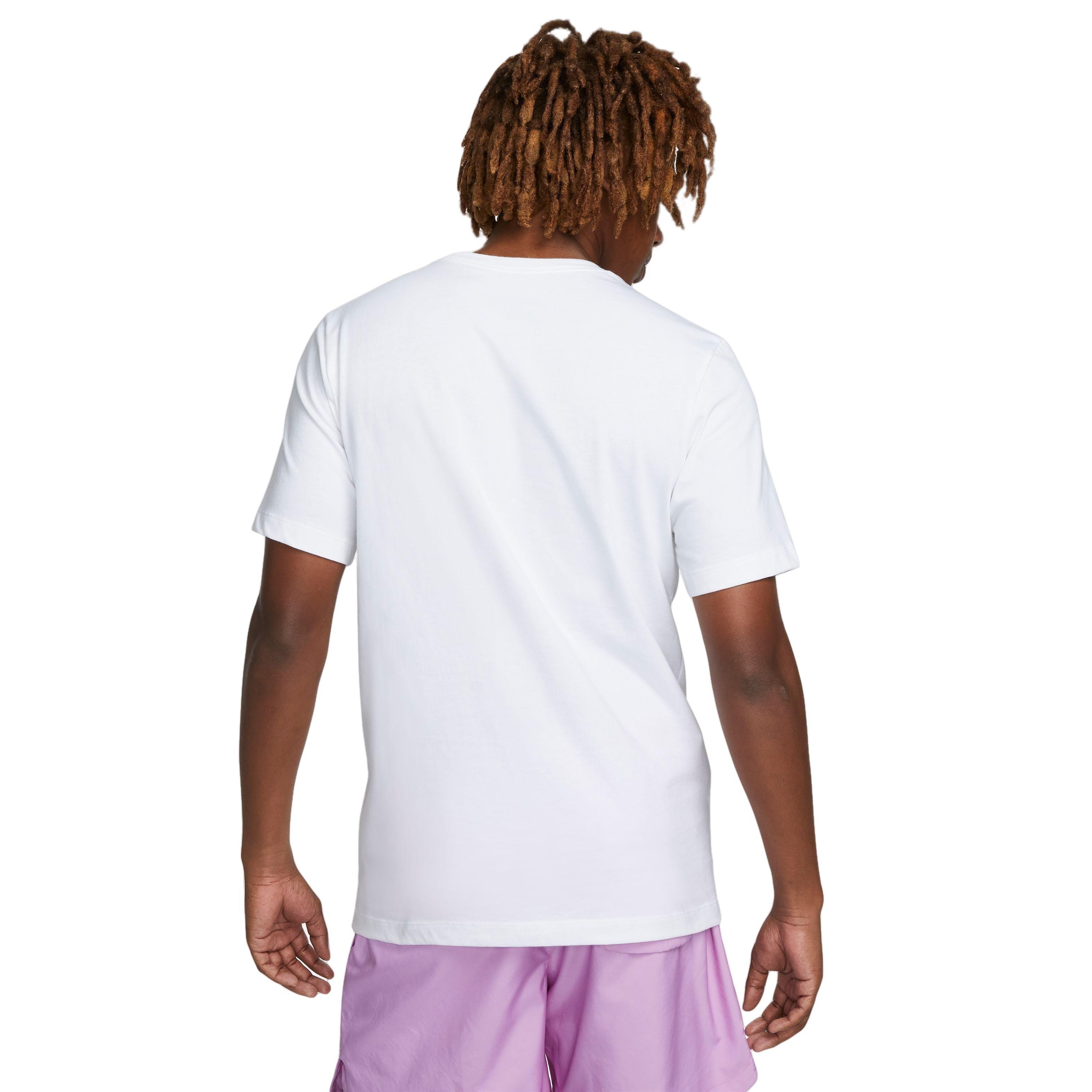 Nike Men's Sportswear Brand Riff Iguana Tee-White - WHITE Thumbnail View 2