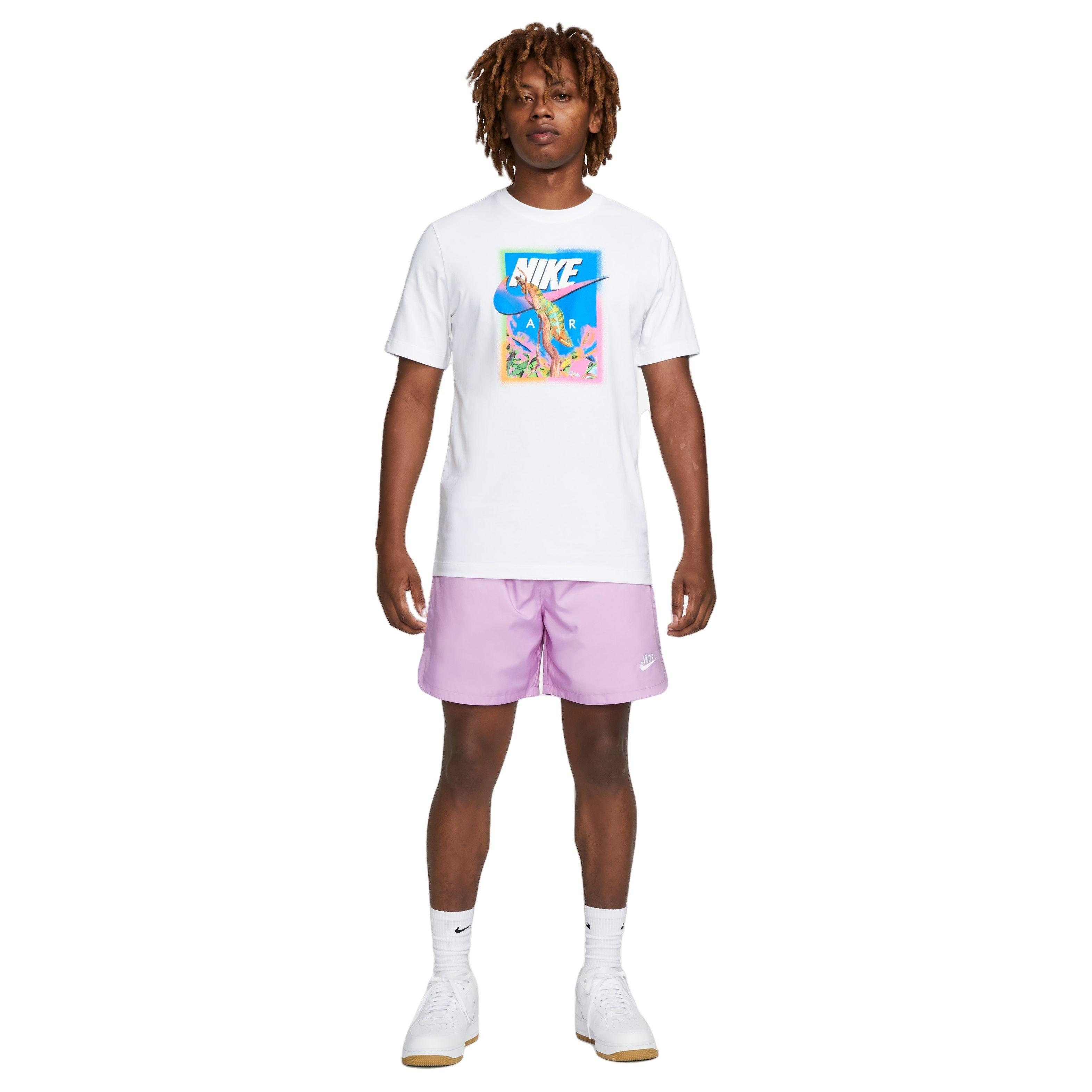 Nike Men's Sportswear Brand Riff Iguana Tee-White - WHITE Thumbnail View 4