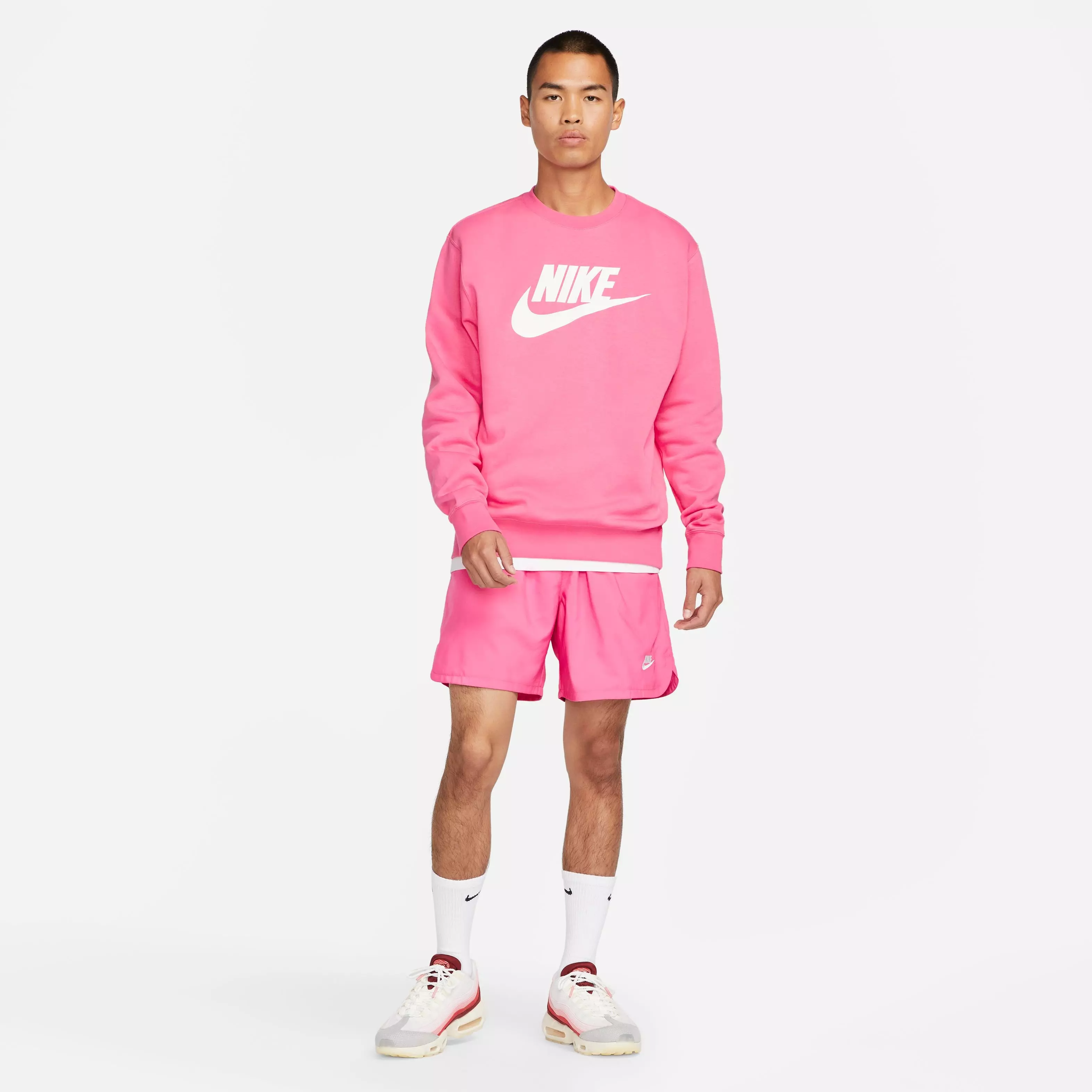 Nike Men's Sportswear Sport Essentials Woven Flow Shorts-Pink - PINK