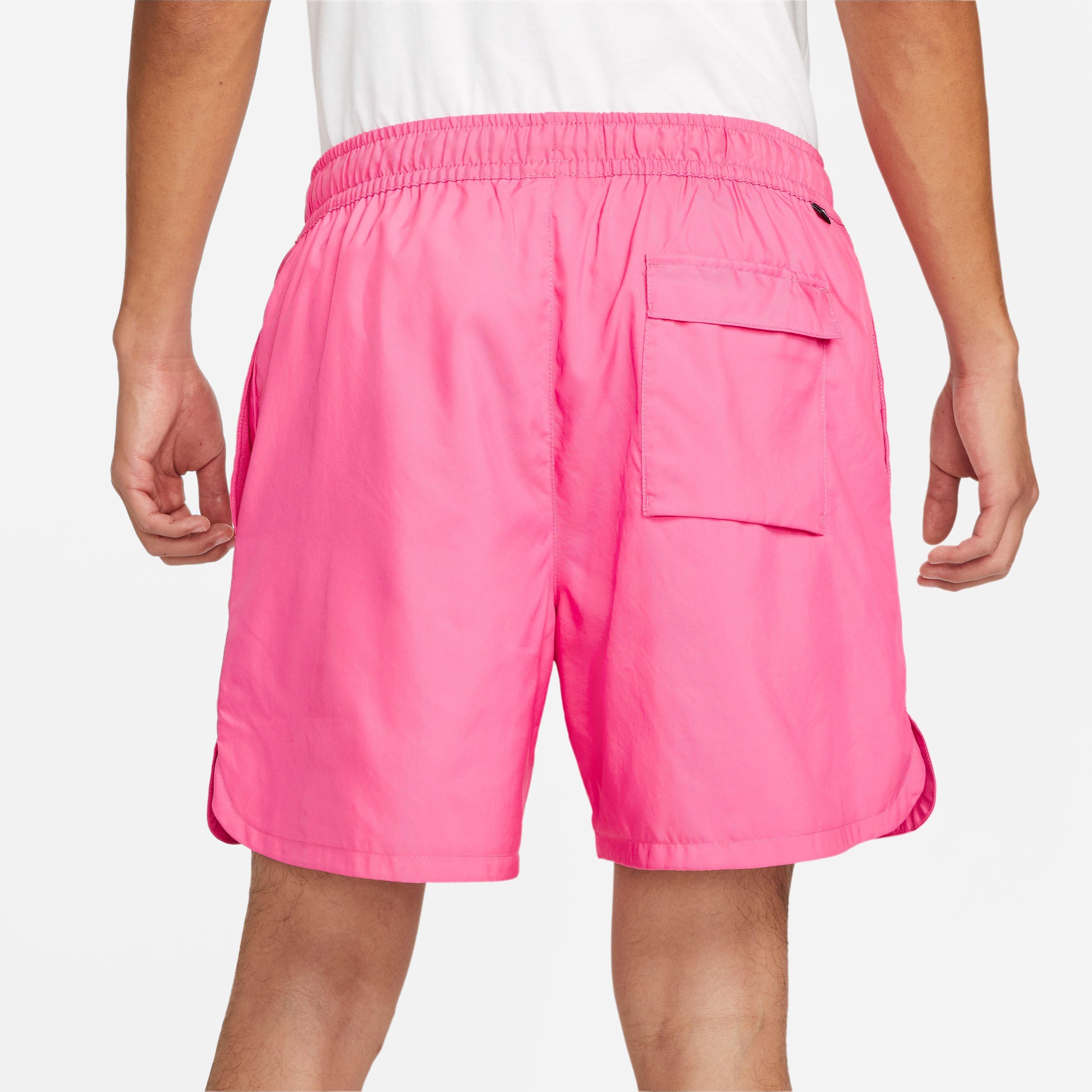Nike Men's Sportswear Sport Essentials Woven Flow Shorts-Pink - PINK Thumbnail View 4