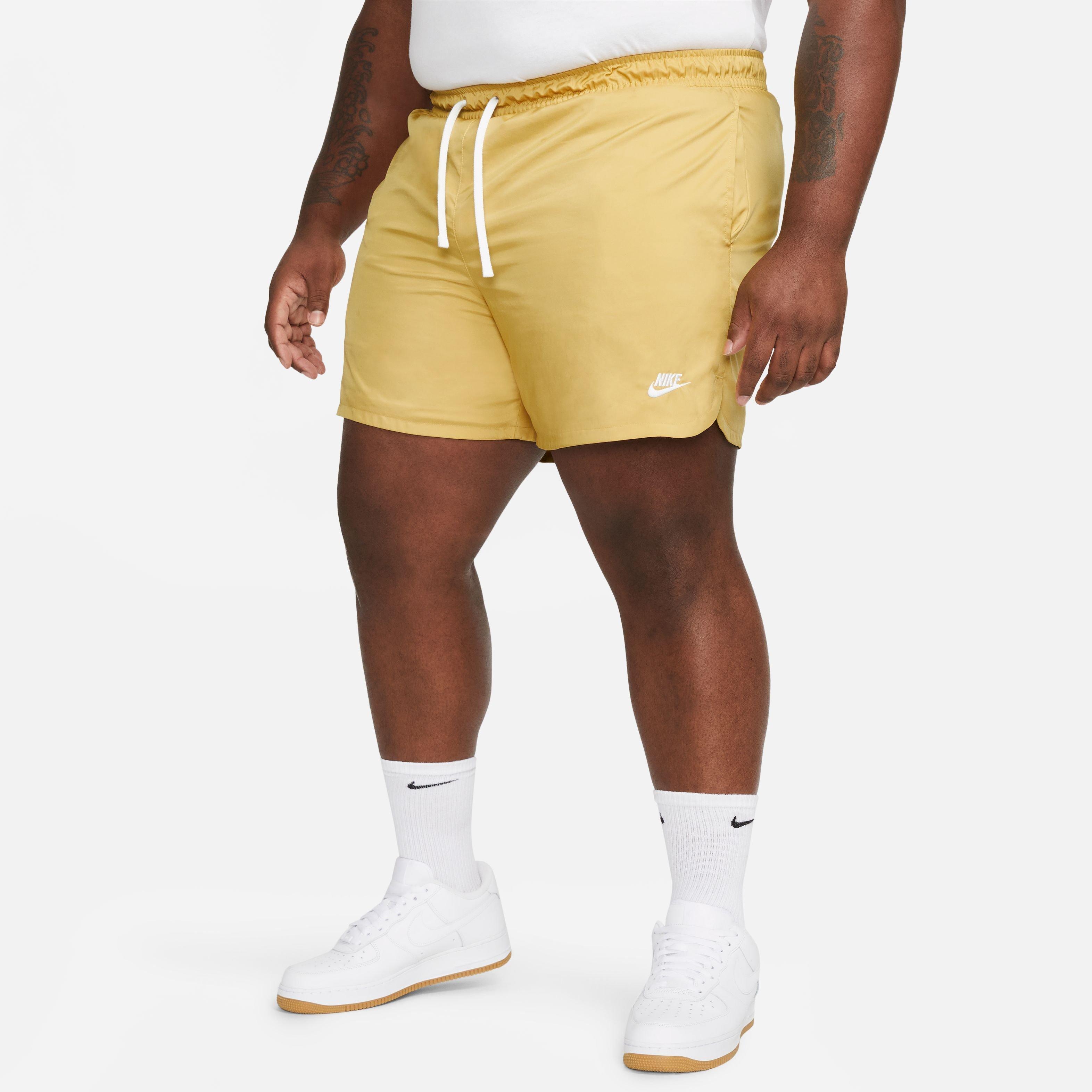Nike Men's Sportswear Sport Essentials Woven Lined Flow Shorts-Gold - GOLD Thumbnail View 10