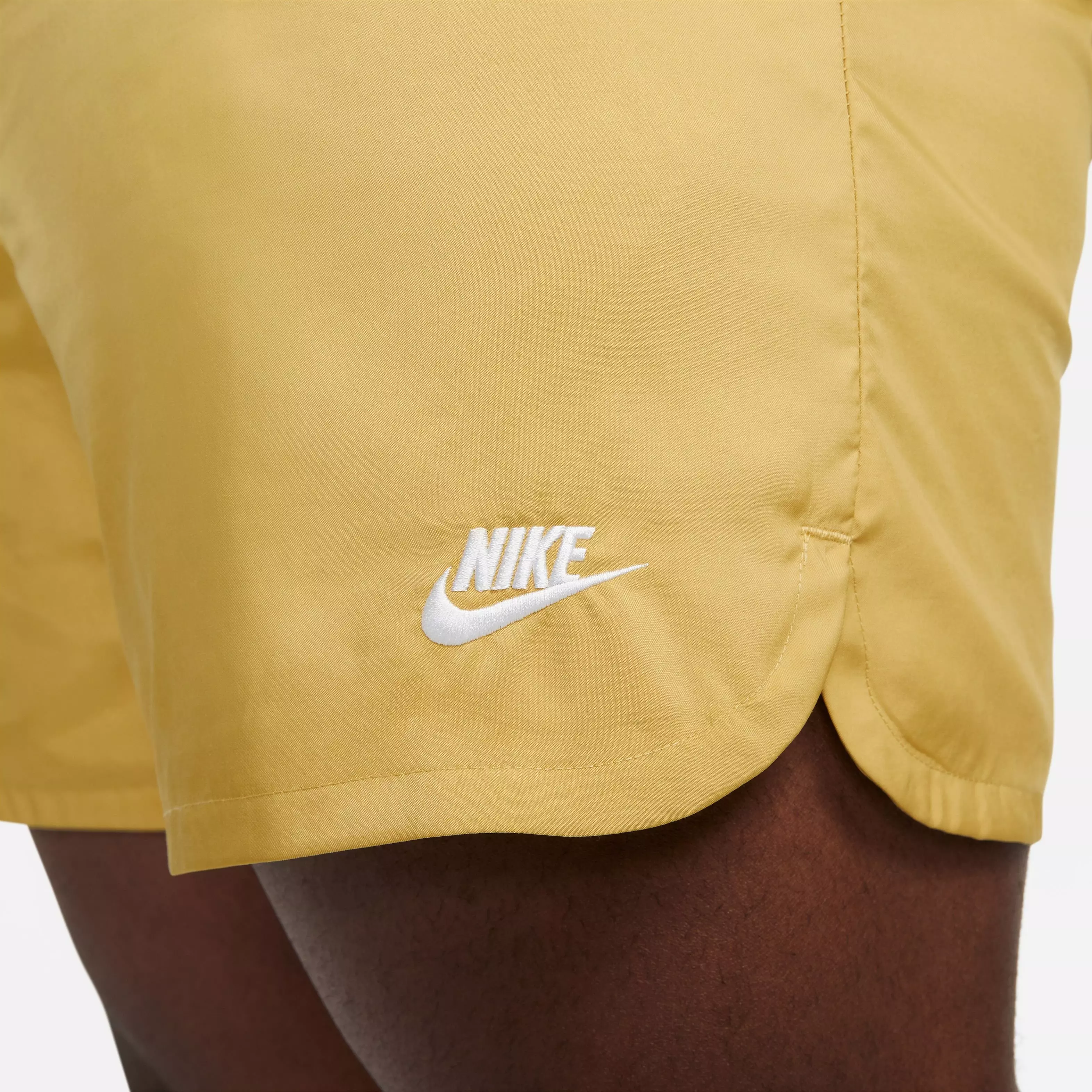 Nike Men's Sportswear Sport Essentials Woven Lined Flow Shorts-Gold - GOLD