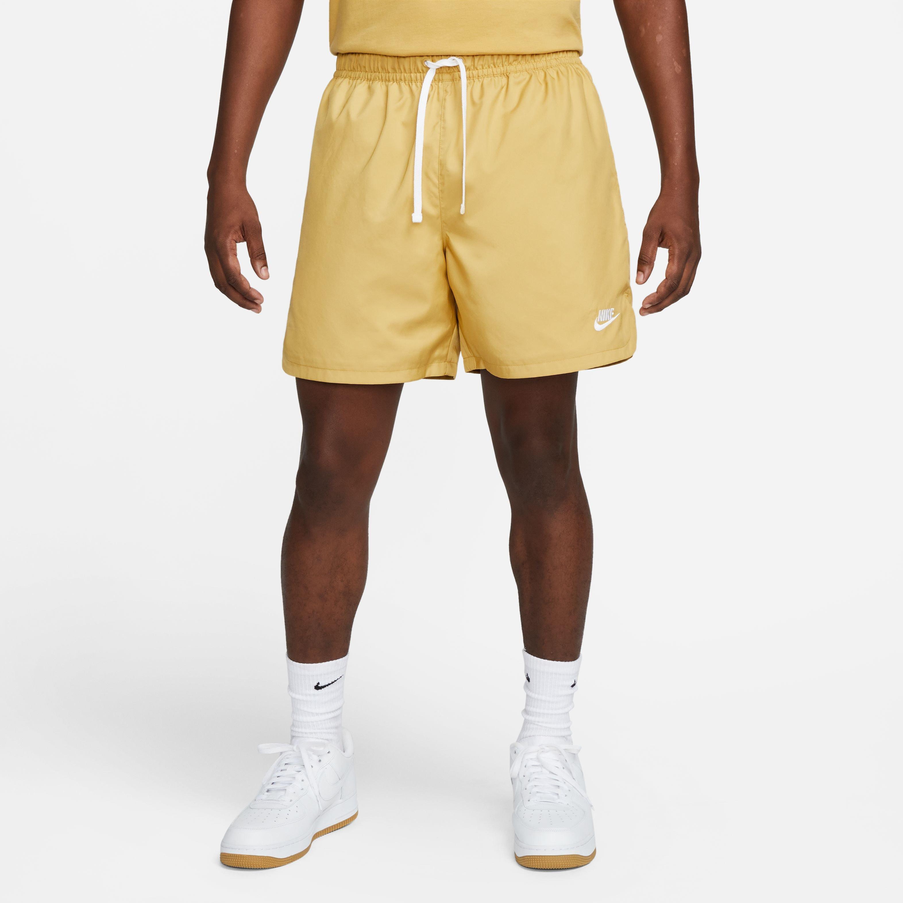 Nike Men's Sportswear Sport Essentials Woven Lined Flow Shorts-Gold - GOLD Thumbnail View 1