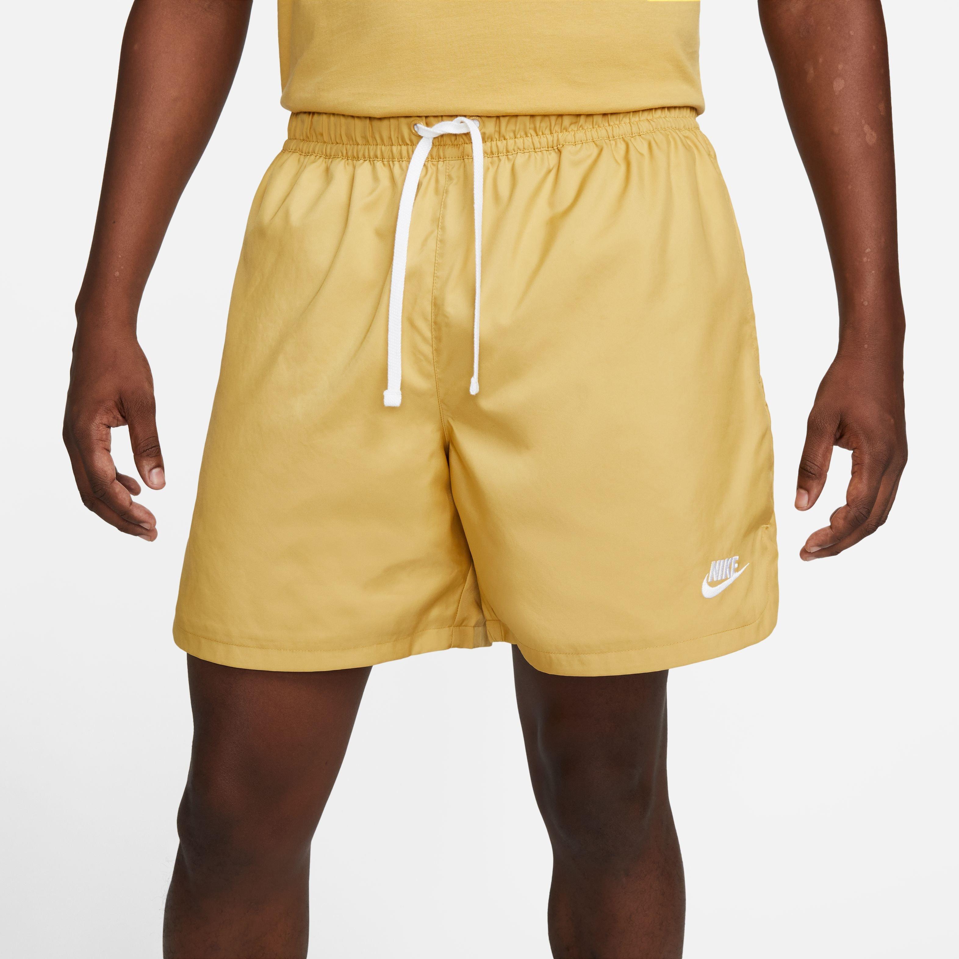 Nike Men's Sportswear Sport Essentials Woven Lined Flow Shorts-Gold - GOLD Thumbnail View 14