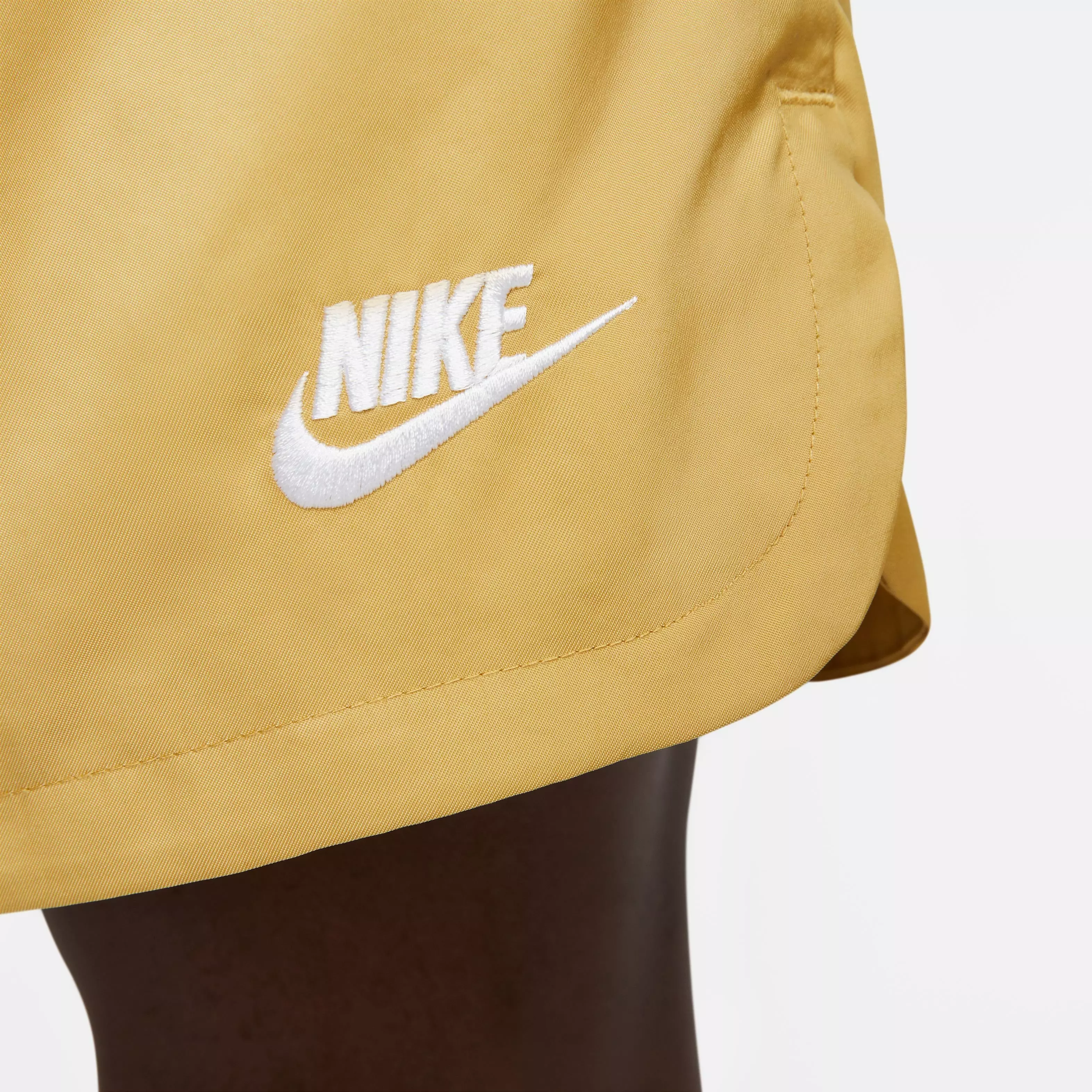 Nike Men's Sportswear Sport Essentials Woven Lined Flow Shorts-Gold - GOLD