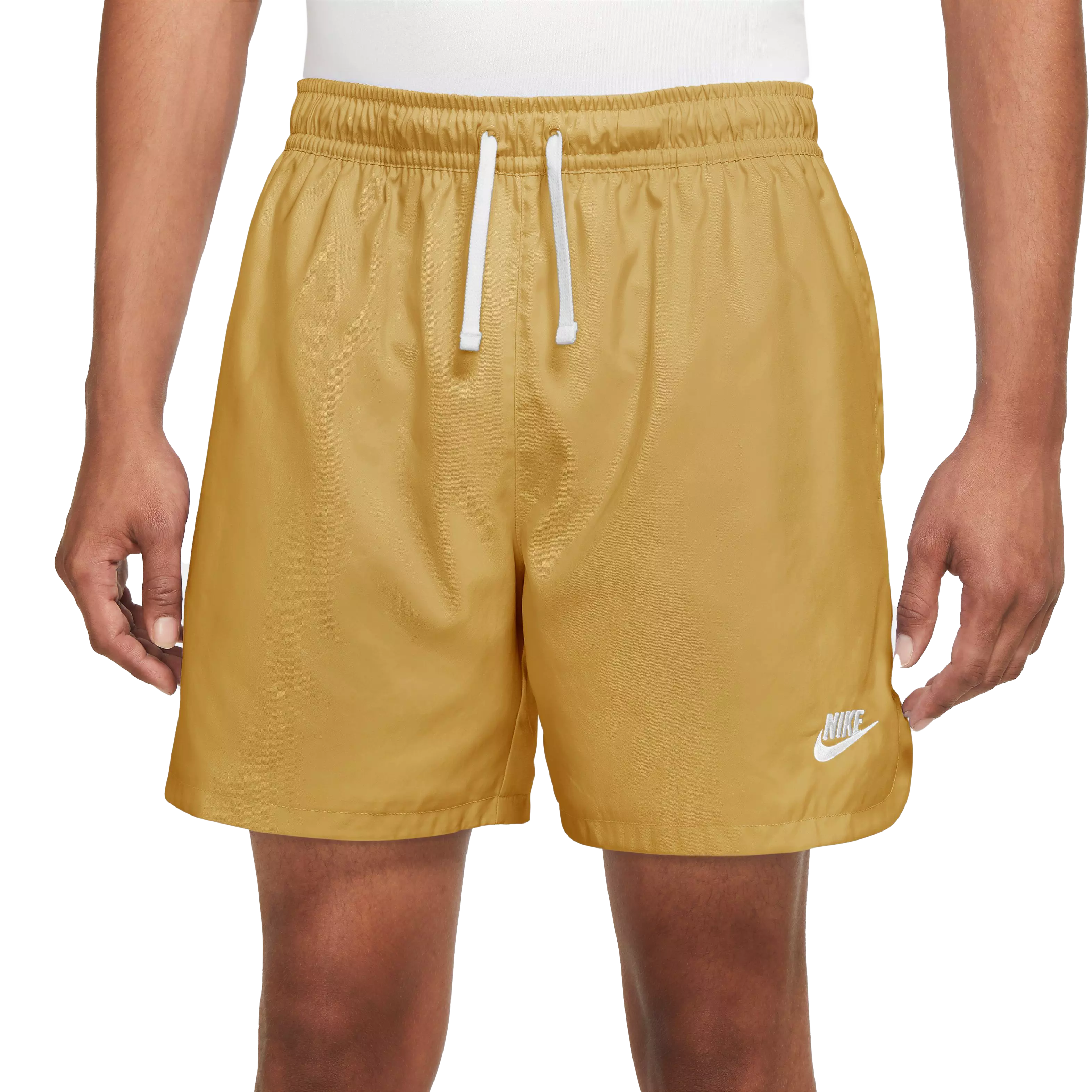 Nike Men's Sportswear Sport Essentials Woven Lined Flow Shorts-Gold -  Hibbett