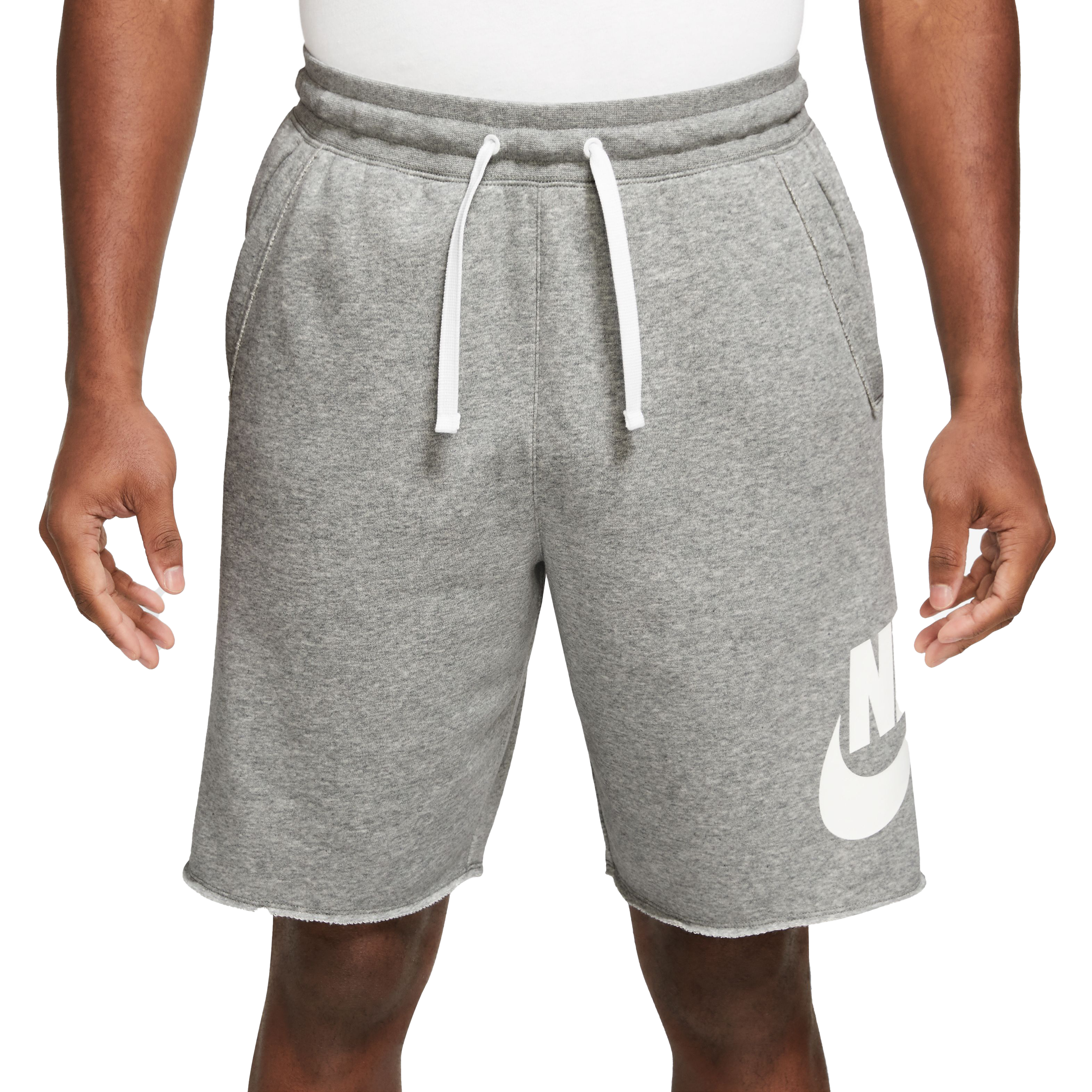 Nike Men's Club Fleece Alumni French Terry Shorts-Grey - GREY