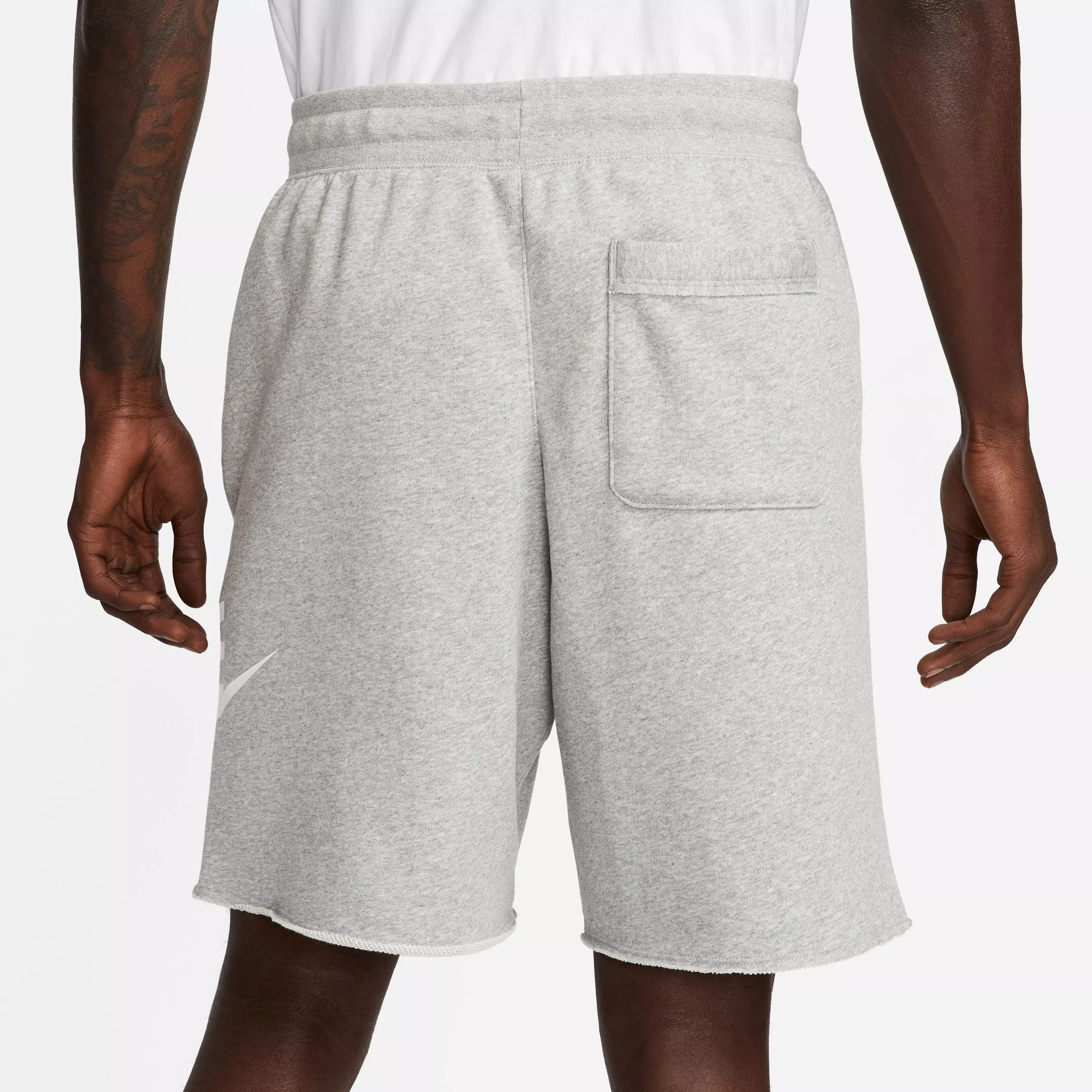 Nike Men's Club Fleece Alumni French Terry Shorts-Grey - GREY
