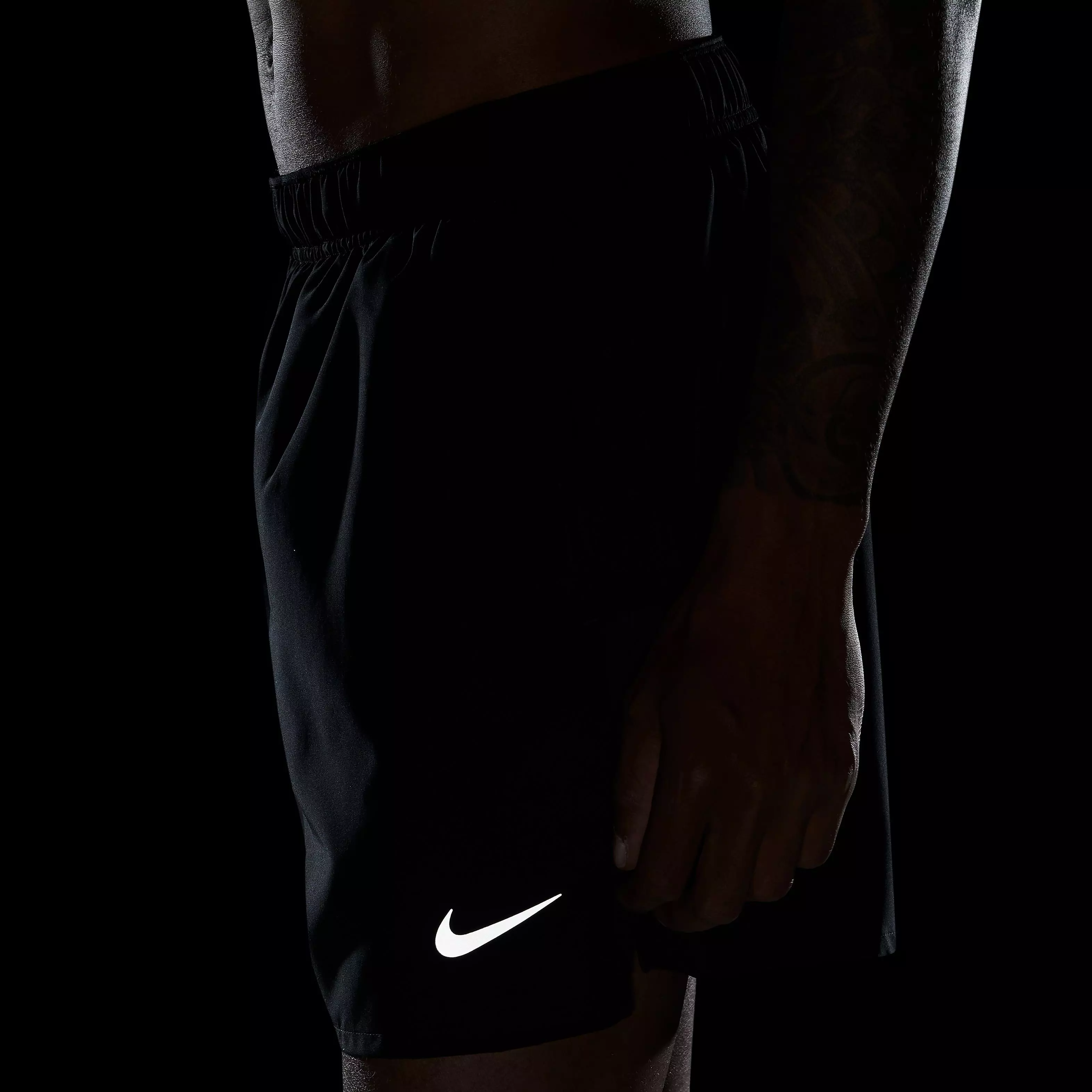 Nike Men's Dri-FIT Challenger 5" Brief-Lined Running Shorts-Black - BLACK
