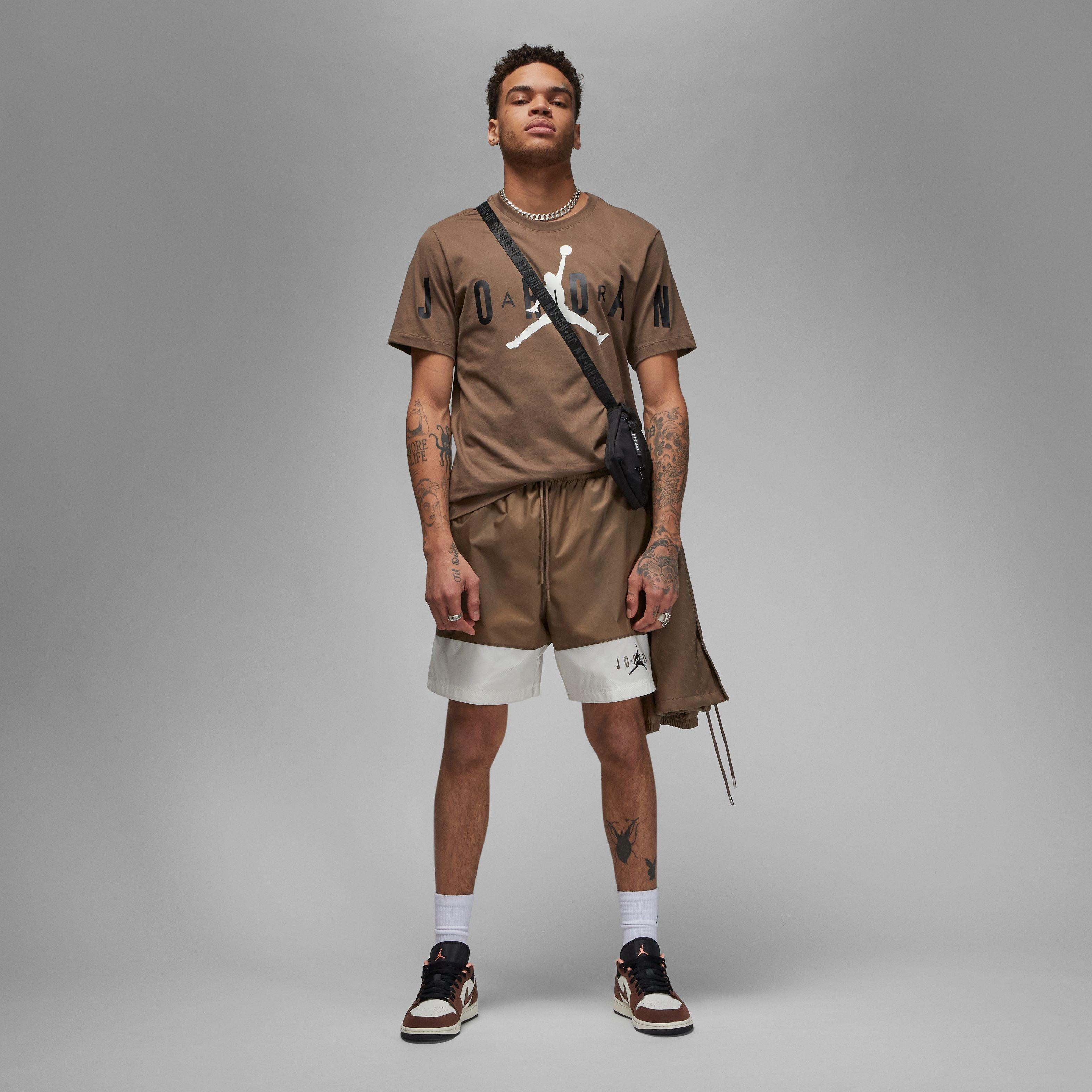 Jordan Men's Essentials Woven Shorts-Brown - BROWN Thumbnail View 6
