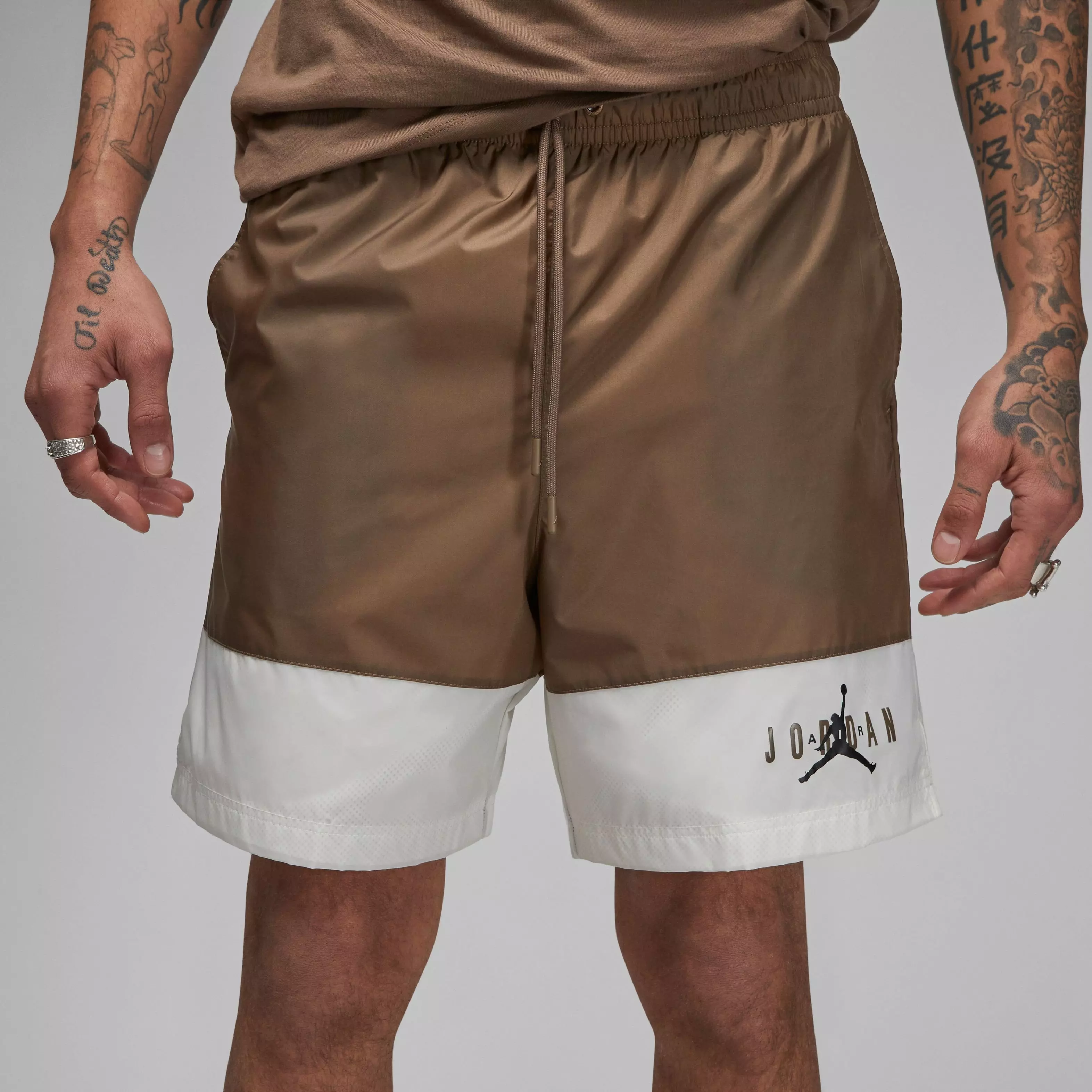 Jordan Men's Essentials Woven Shorts-Brown - BROWN