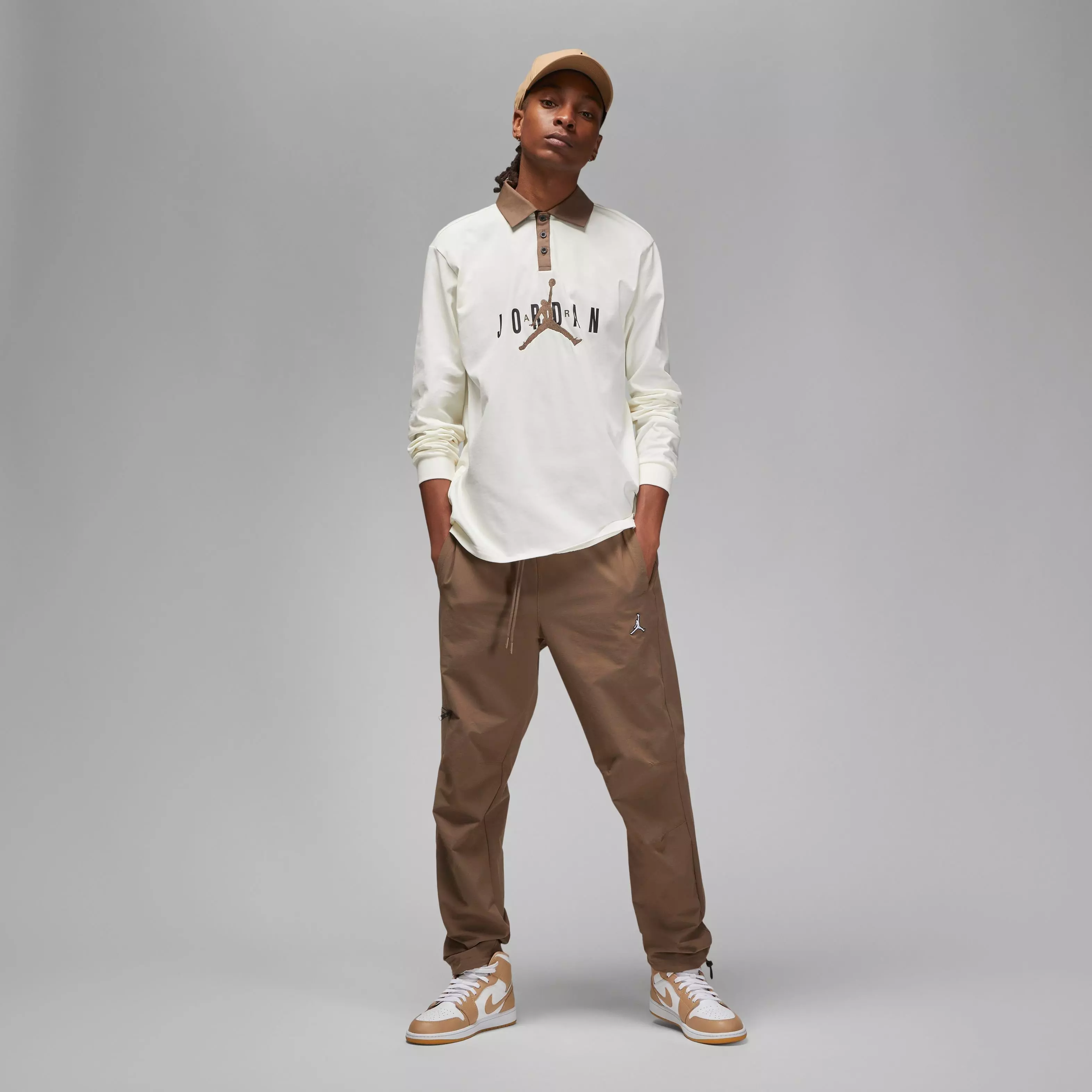 Jordan Men's Essentials Woven Pants-Tan - TAN