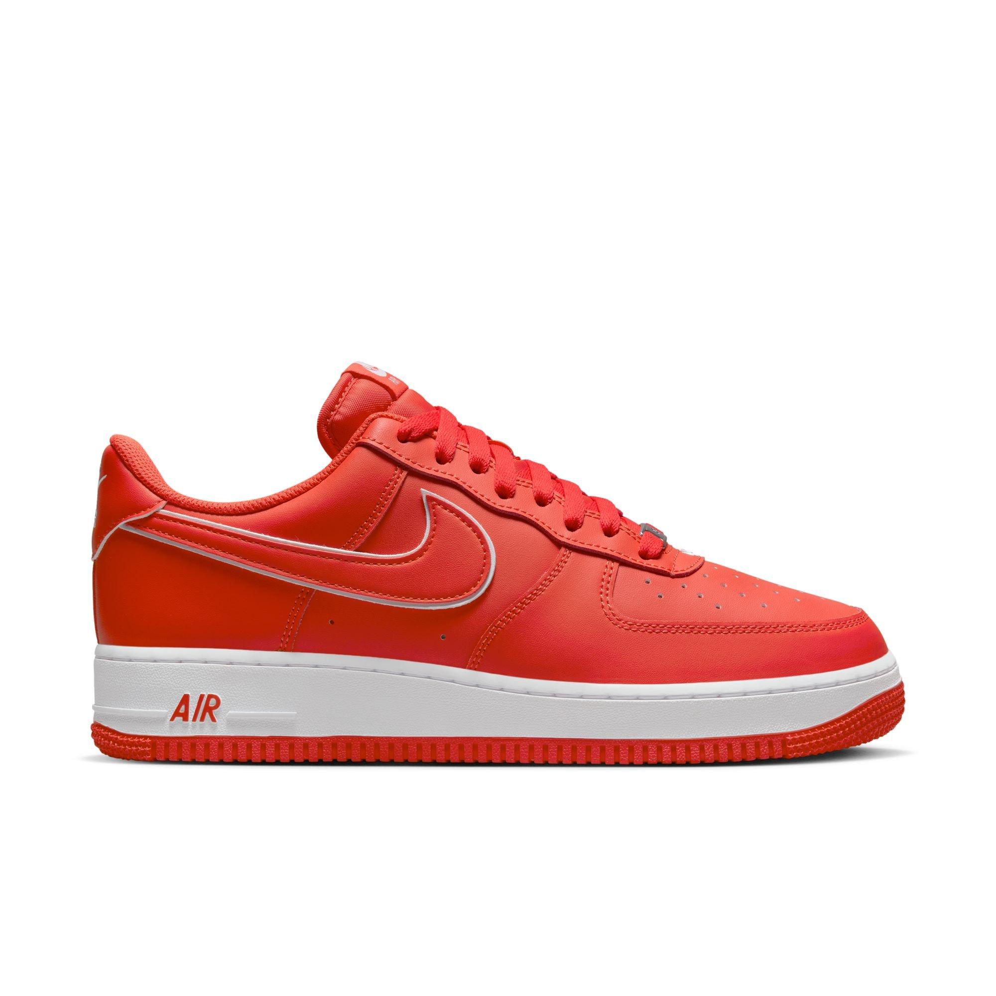 Nike Air Force 1 Low '07 White/Picante Red Men's Shoe - Hibbett