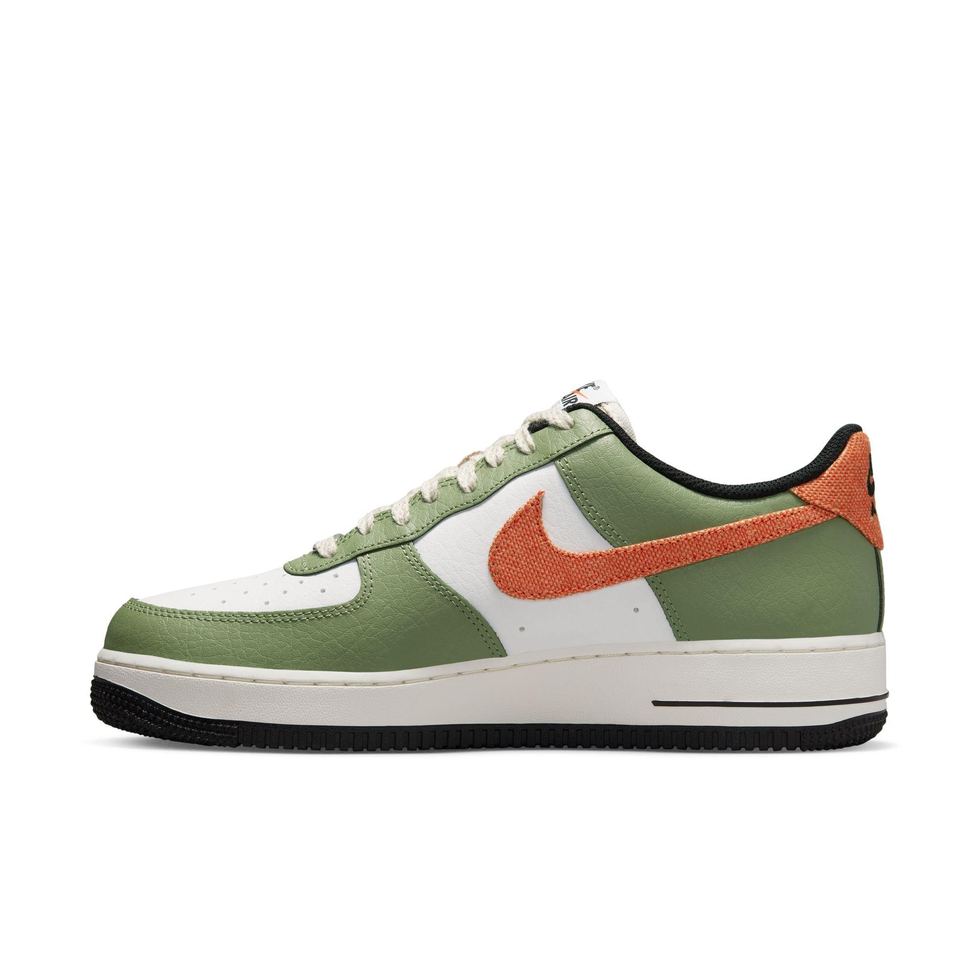 Nike Air Force "Oil Green/Safety Orange/White/Sail" Men's Shoe - | City Gear