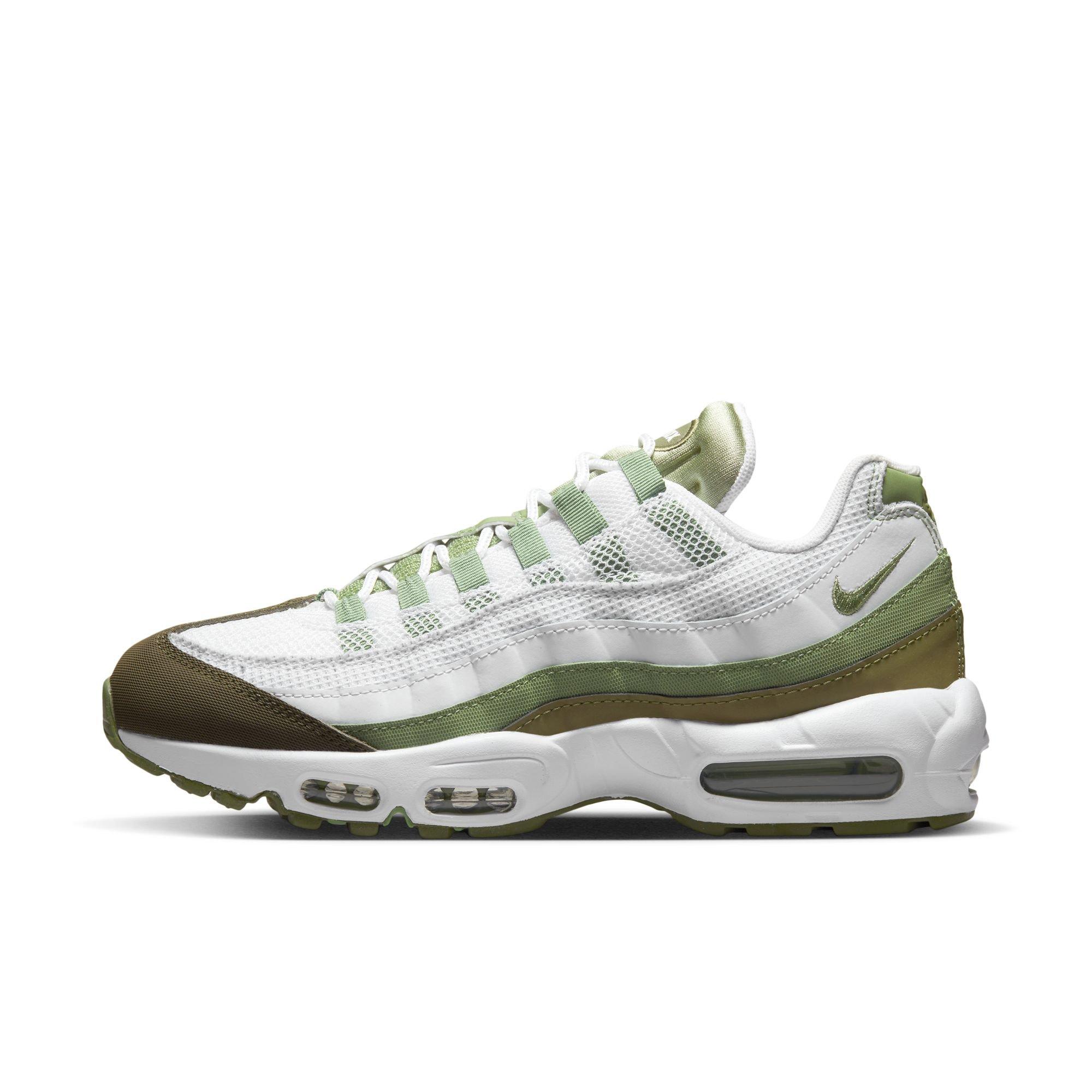 extinción Resplandor Es Nike Air Max 95 "White/Oil Green/Medium Olive" Men's Shoe