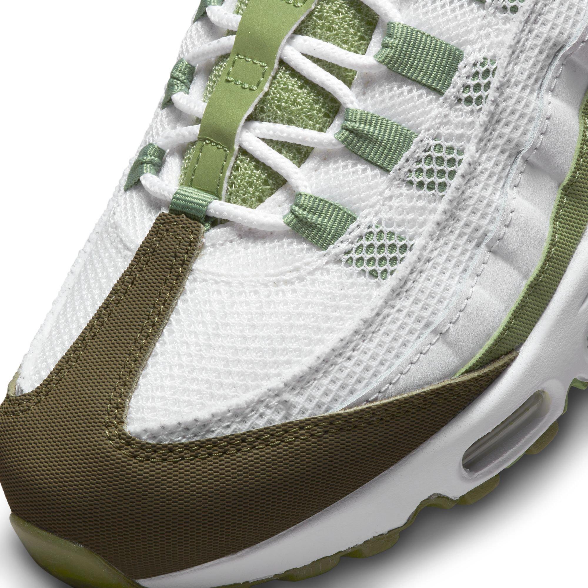 Nike Air Max 95 Men's "White/Oil Green/Medium Olive" Shoe