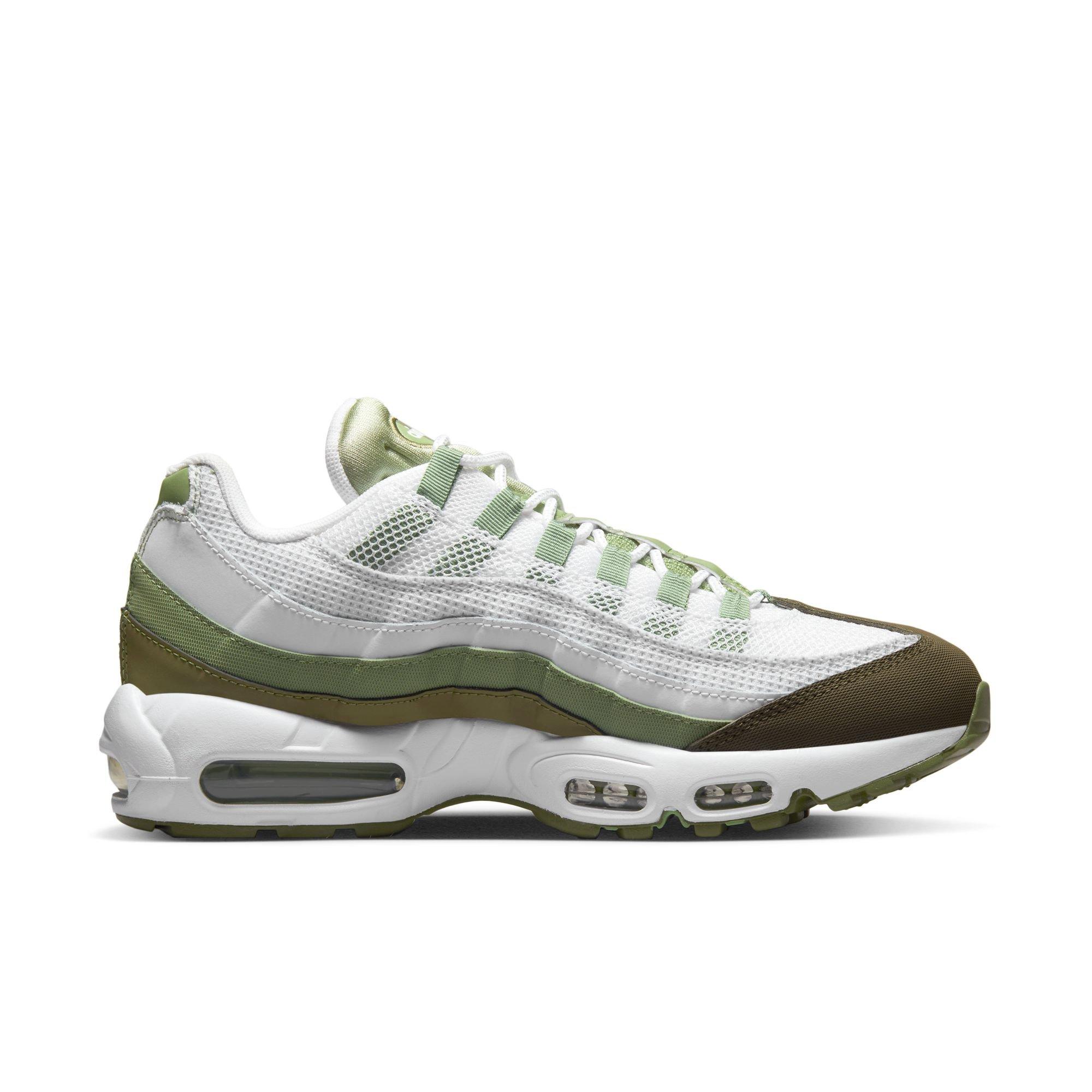 limpiar longitud Seguro Nike Air Max 95 "White/Oil Green/Medium Olive" Men's Shoe