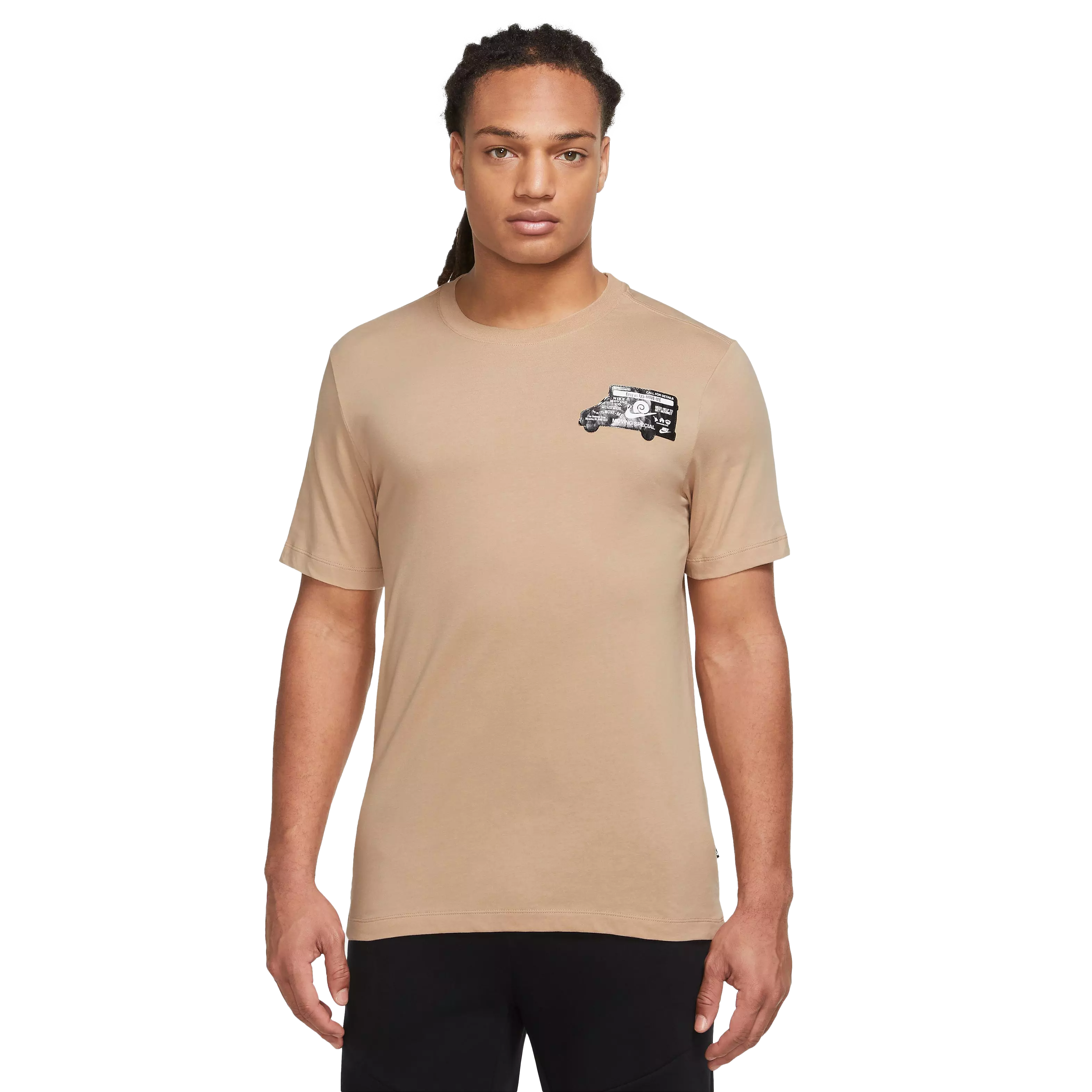 Nike Men's Sportswear Moving Day Tee-Tan - TAN