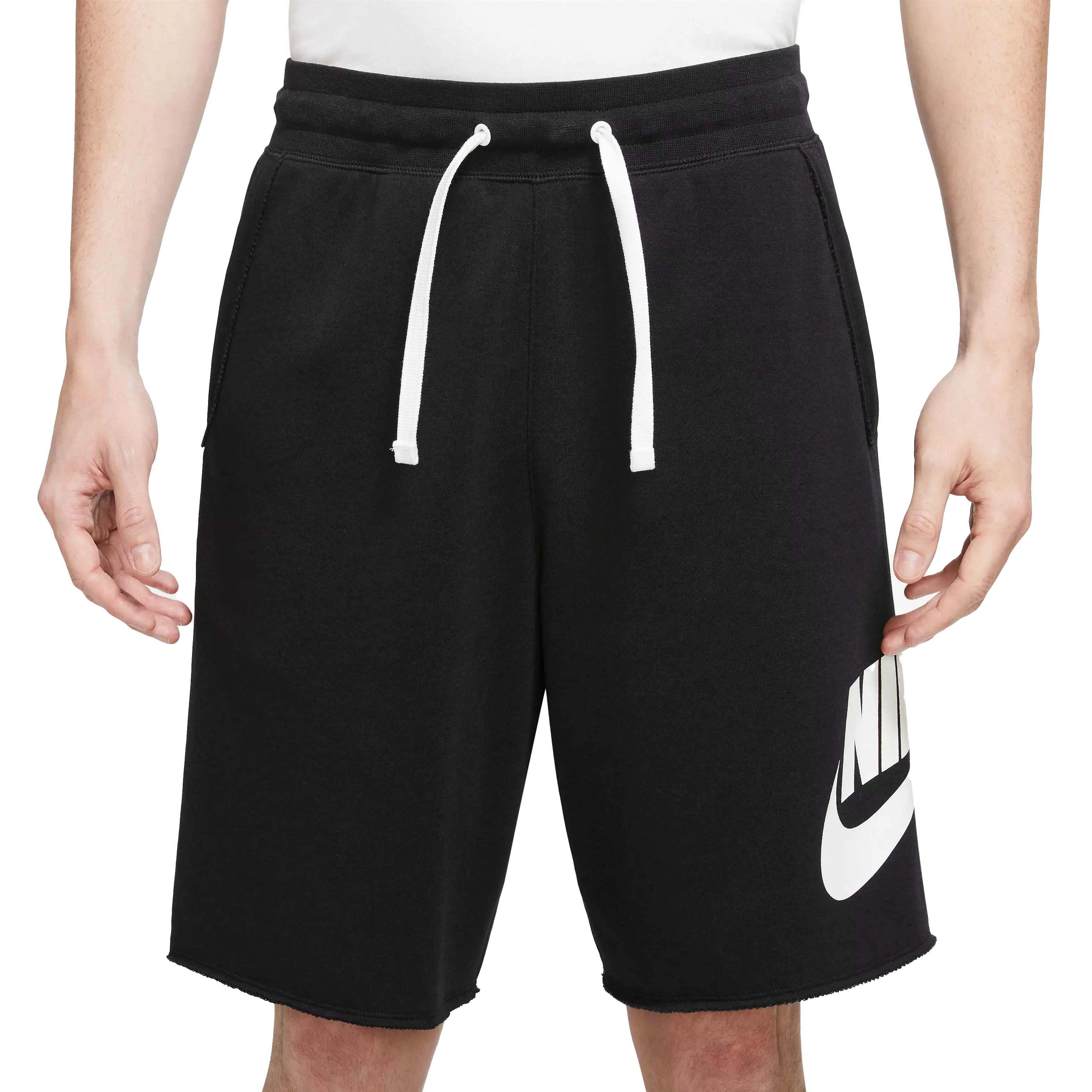 Nike Men's Club Fleece Alumni French Terry Shorts-Black - BLACK