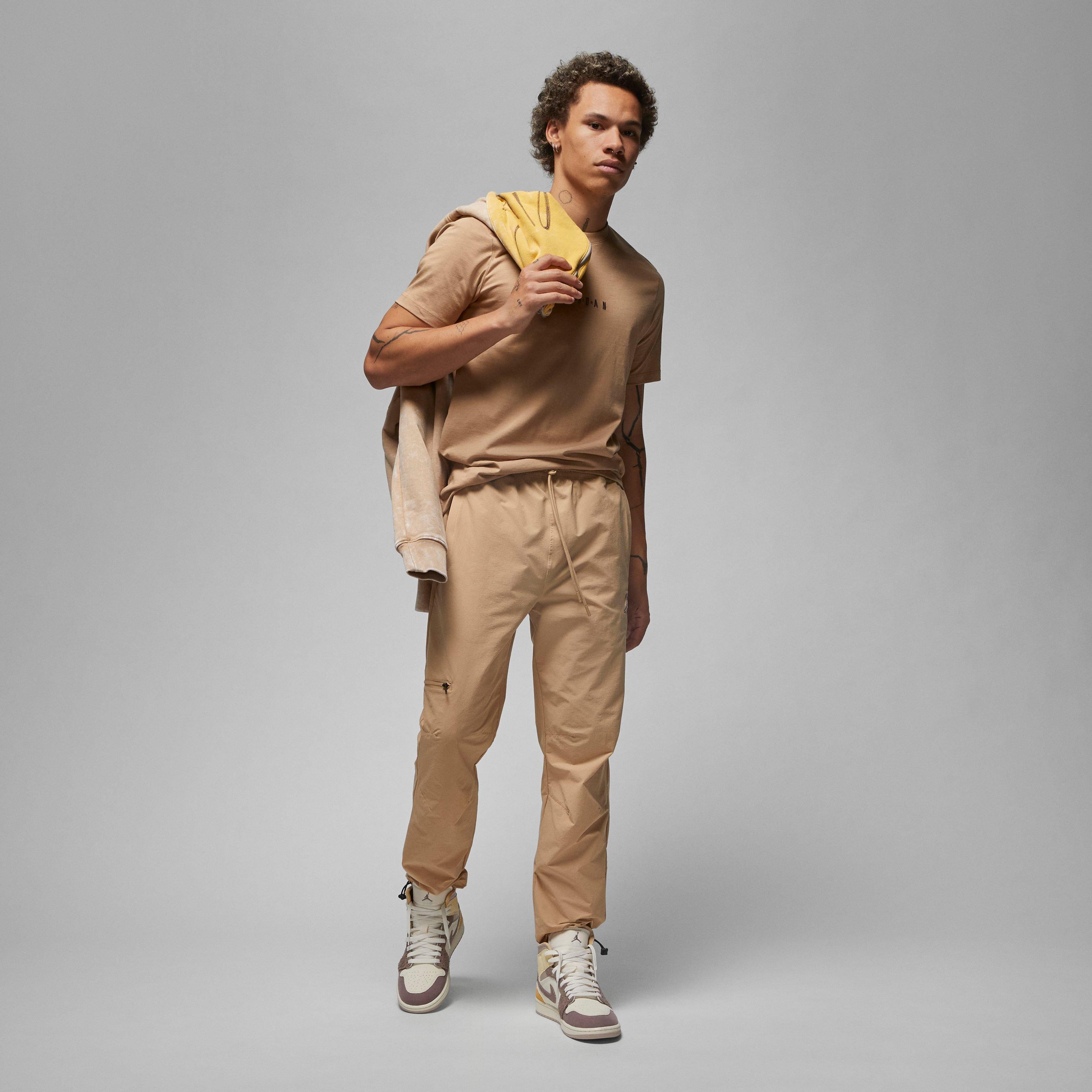 Jordan Men's Essentials Woven Pants-Khaki - KHAKI Thumbnail View 3