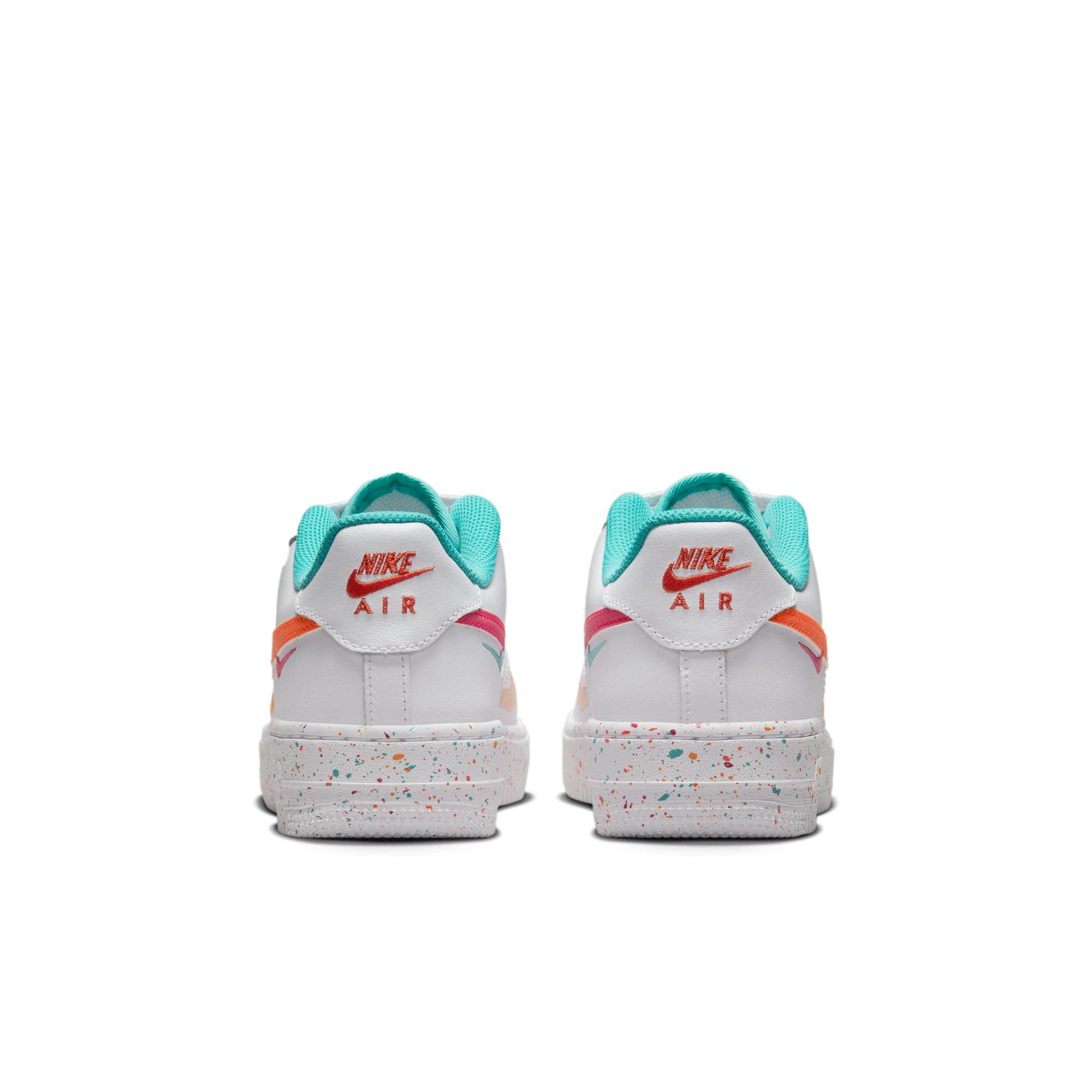 Nike Air Force 1 LV8 White/Safety Orange/Washed Teal Grade