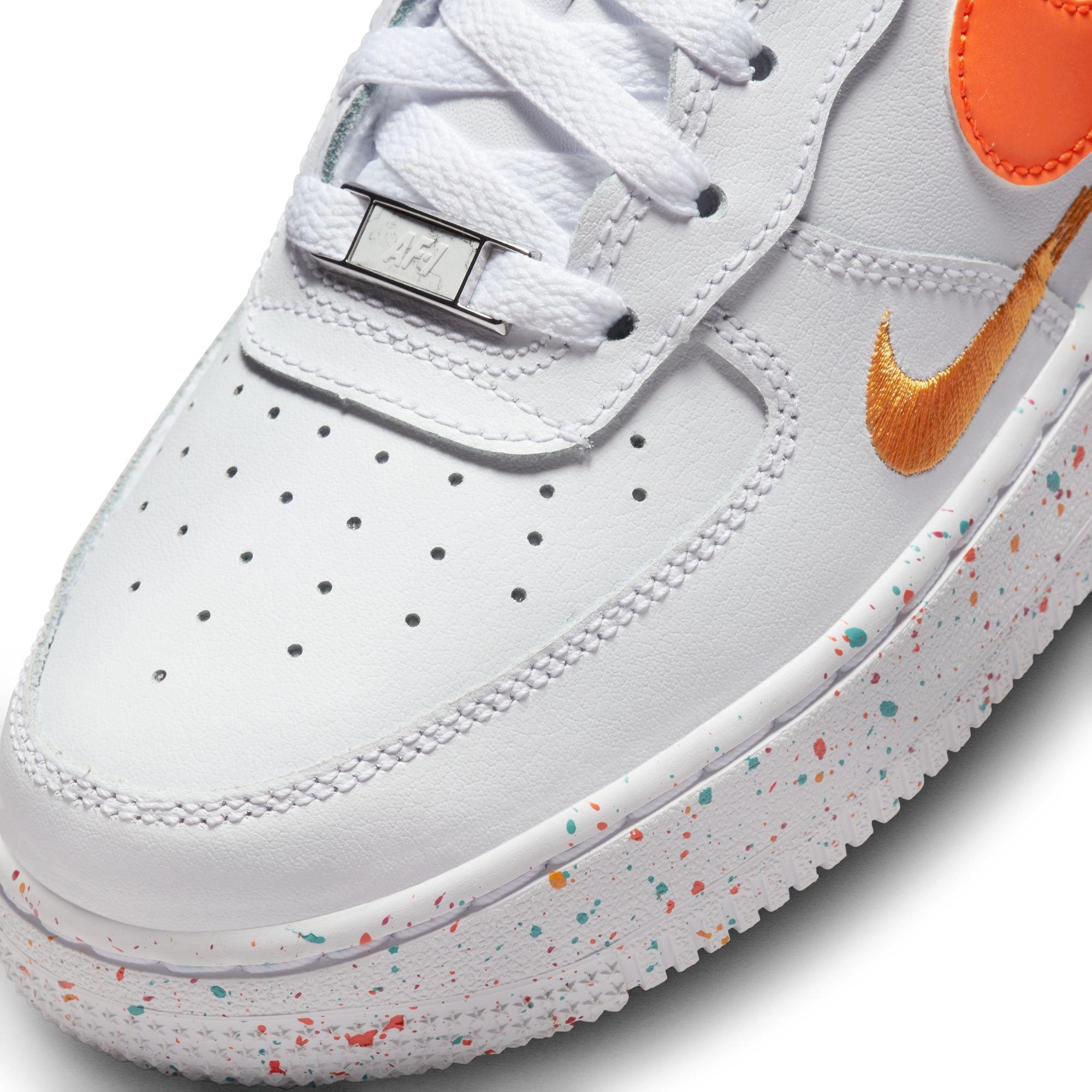 Nike Air Force 1 LV8 White/Safety Orange/Washed Teal Grade