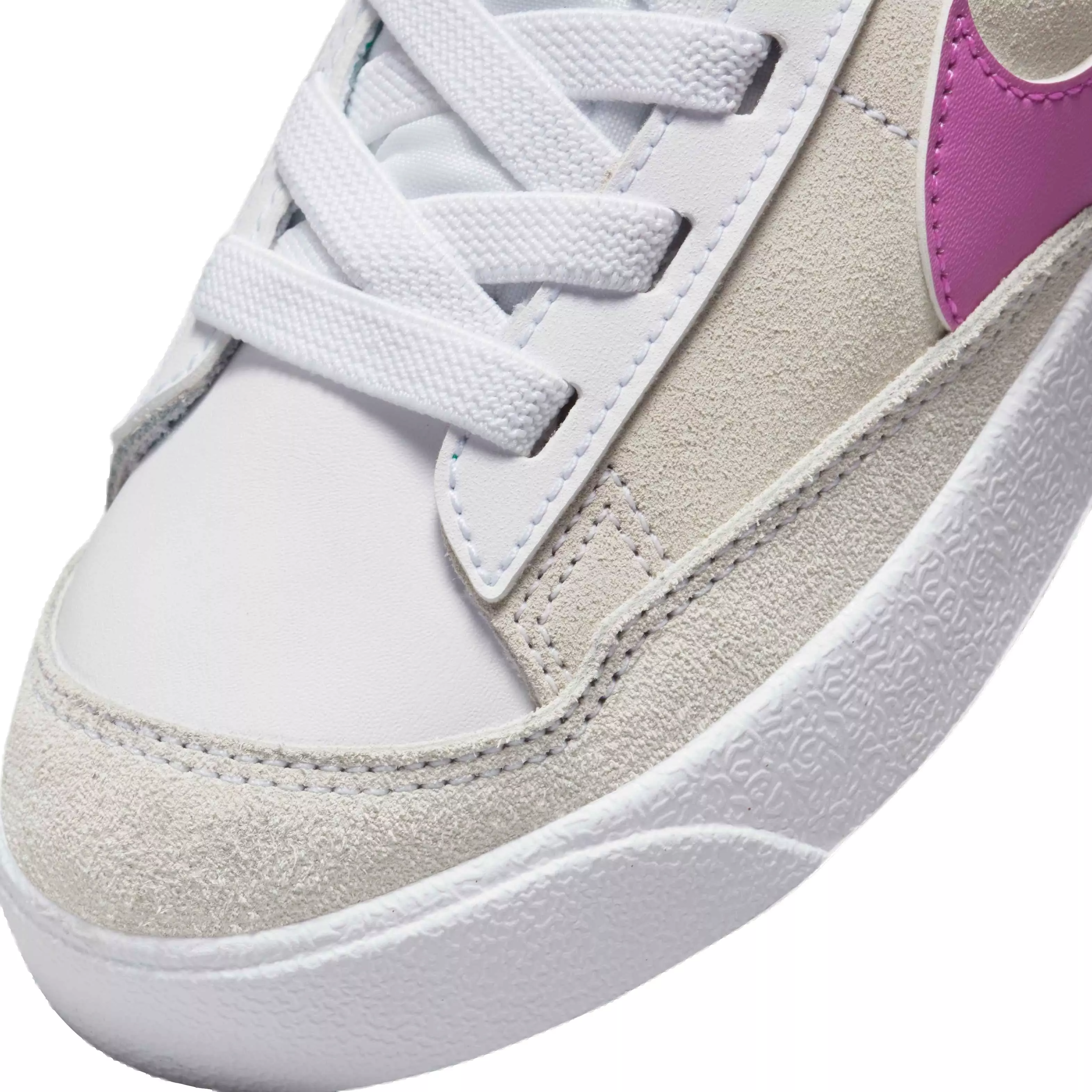 Nike Blazer Mid '77 SE D "White/Fuchsia Dream/Stadium Green" Preschool Girls' Shoe - WHITE/FUCHSIA/GREEN