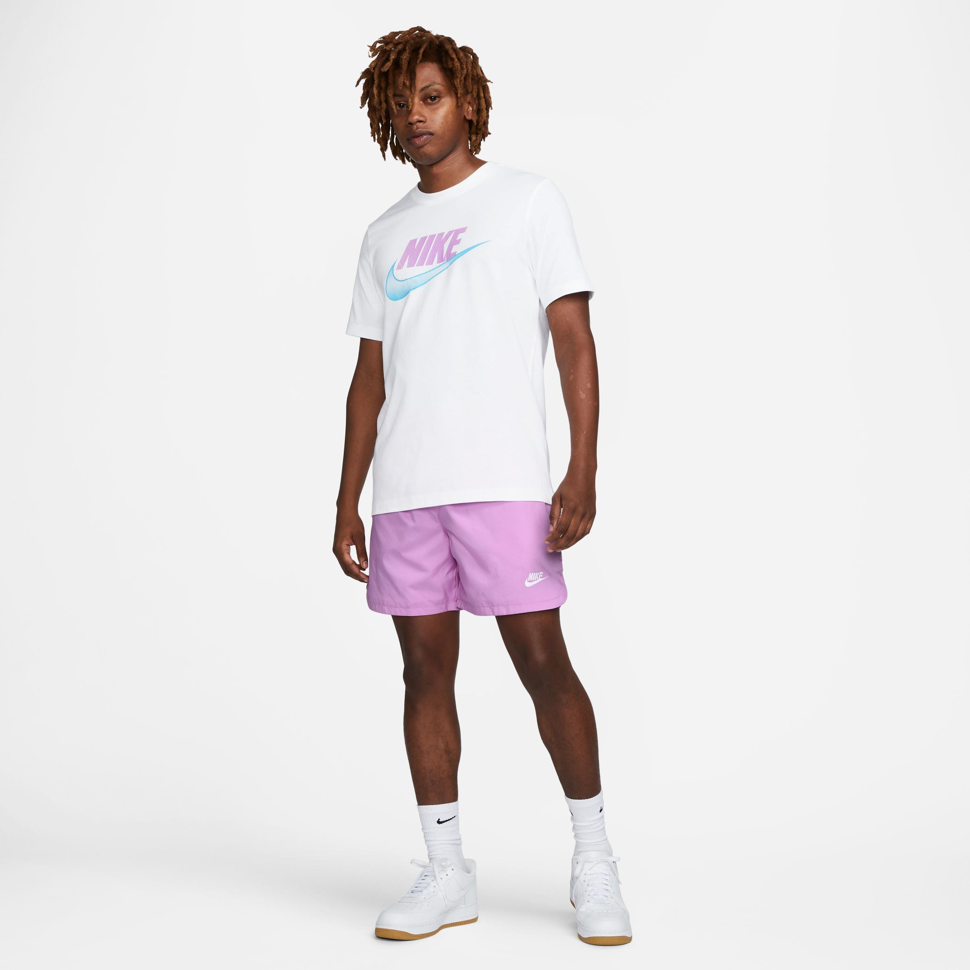 Nike Men's Sportswear Sport Essentials Woven Lined Flow Shorts-Purple - PURPLE Thumbnail View 1